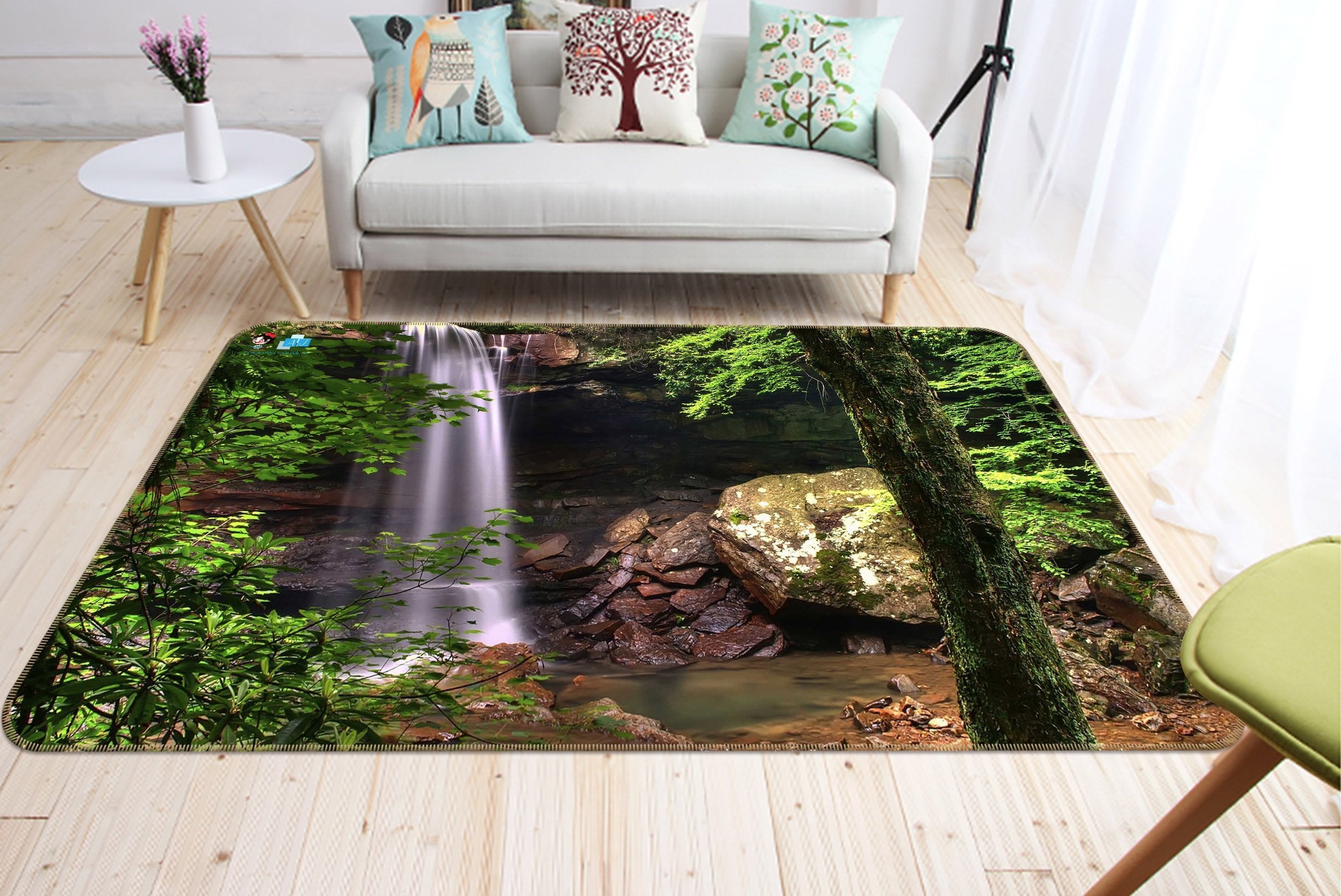 3D Small Waterfall 719 Non Slip Rug Mat Mat AJ Creativity Home