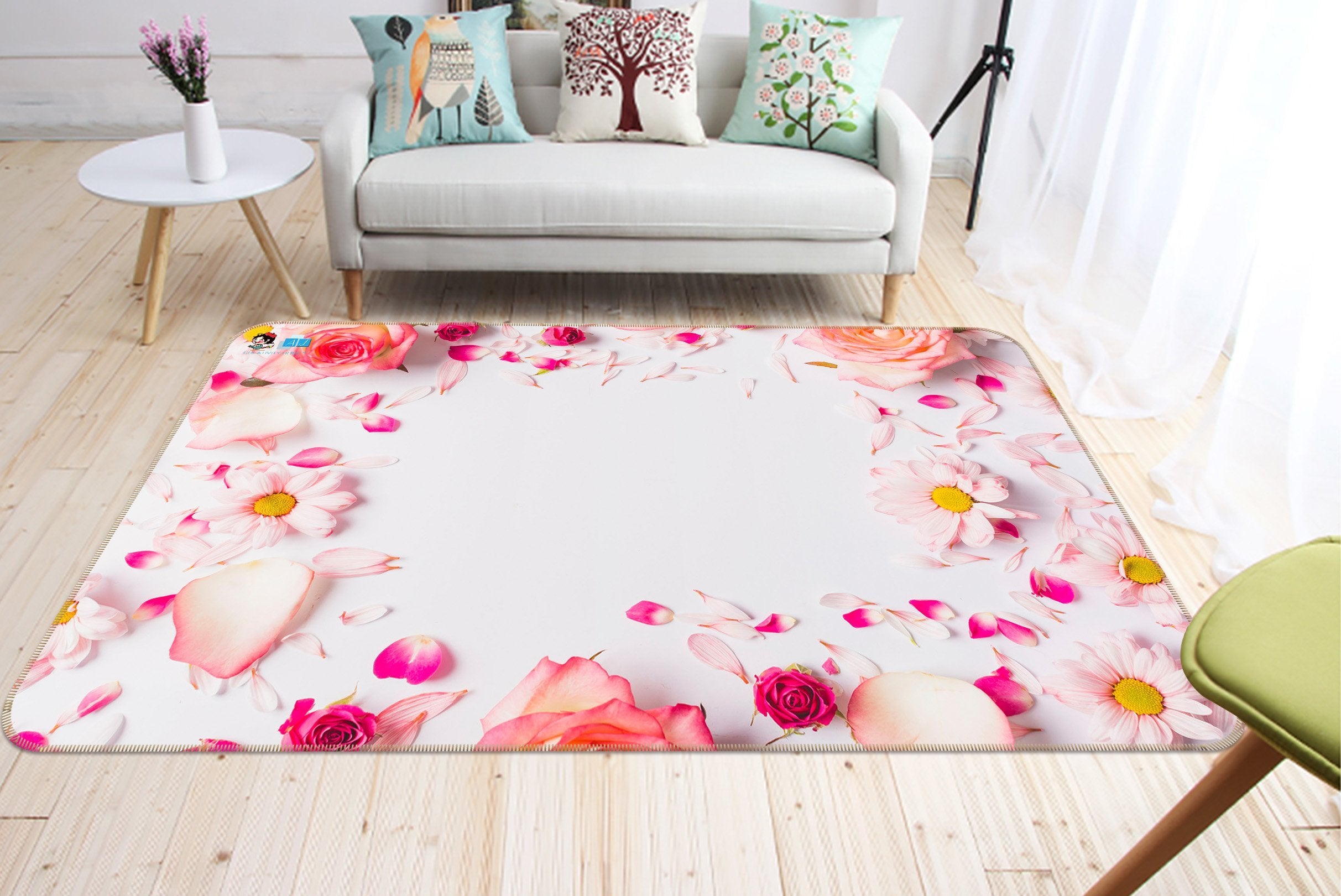 3D Chrysanthemum Petal 207 Non Slip Rug Mat Mat AJ Creativity Home