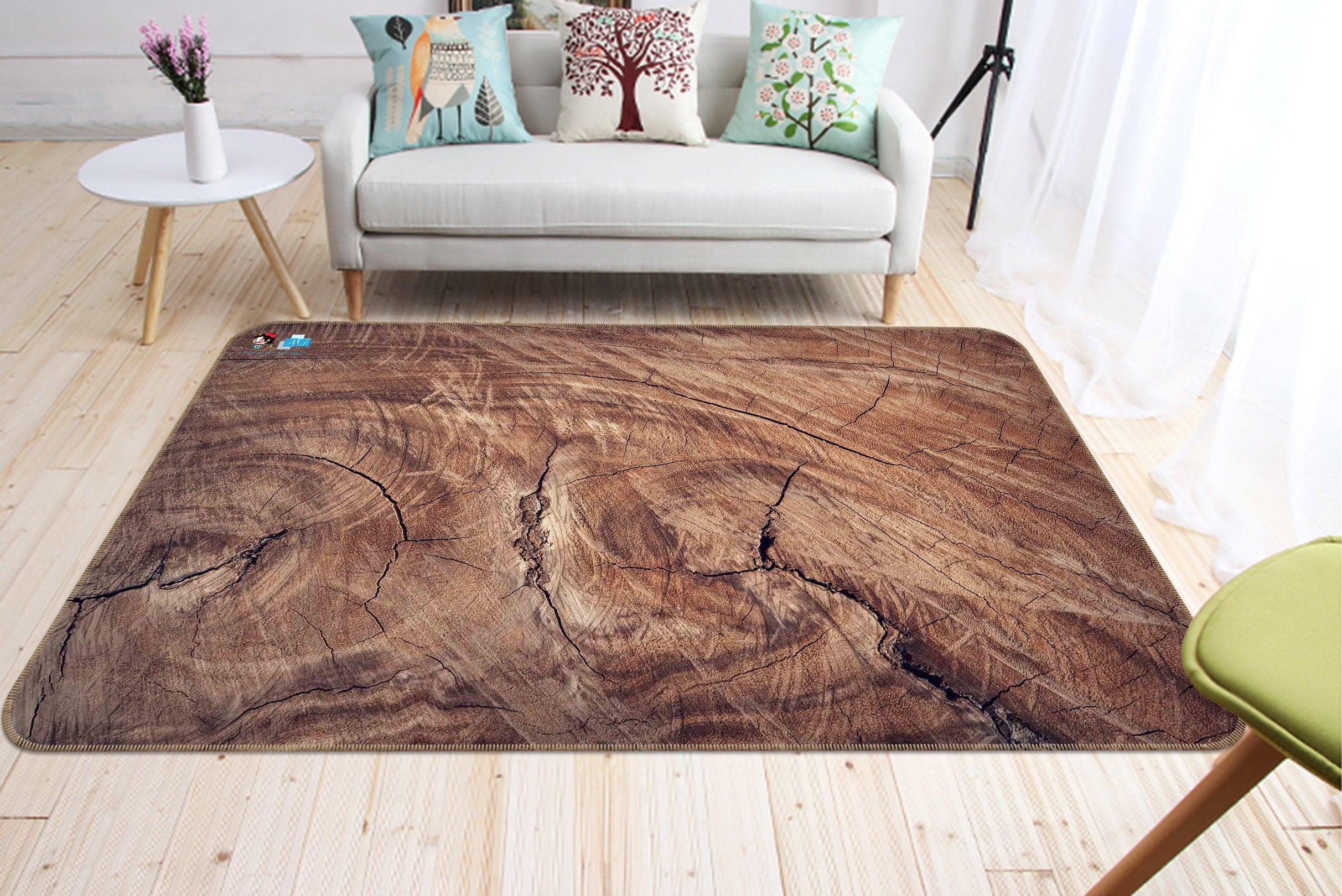 3D Wood Grain 049 Non Slip Rug Mat Mat AJ Creativity Home