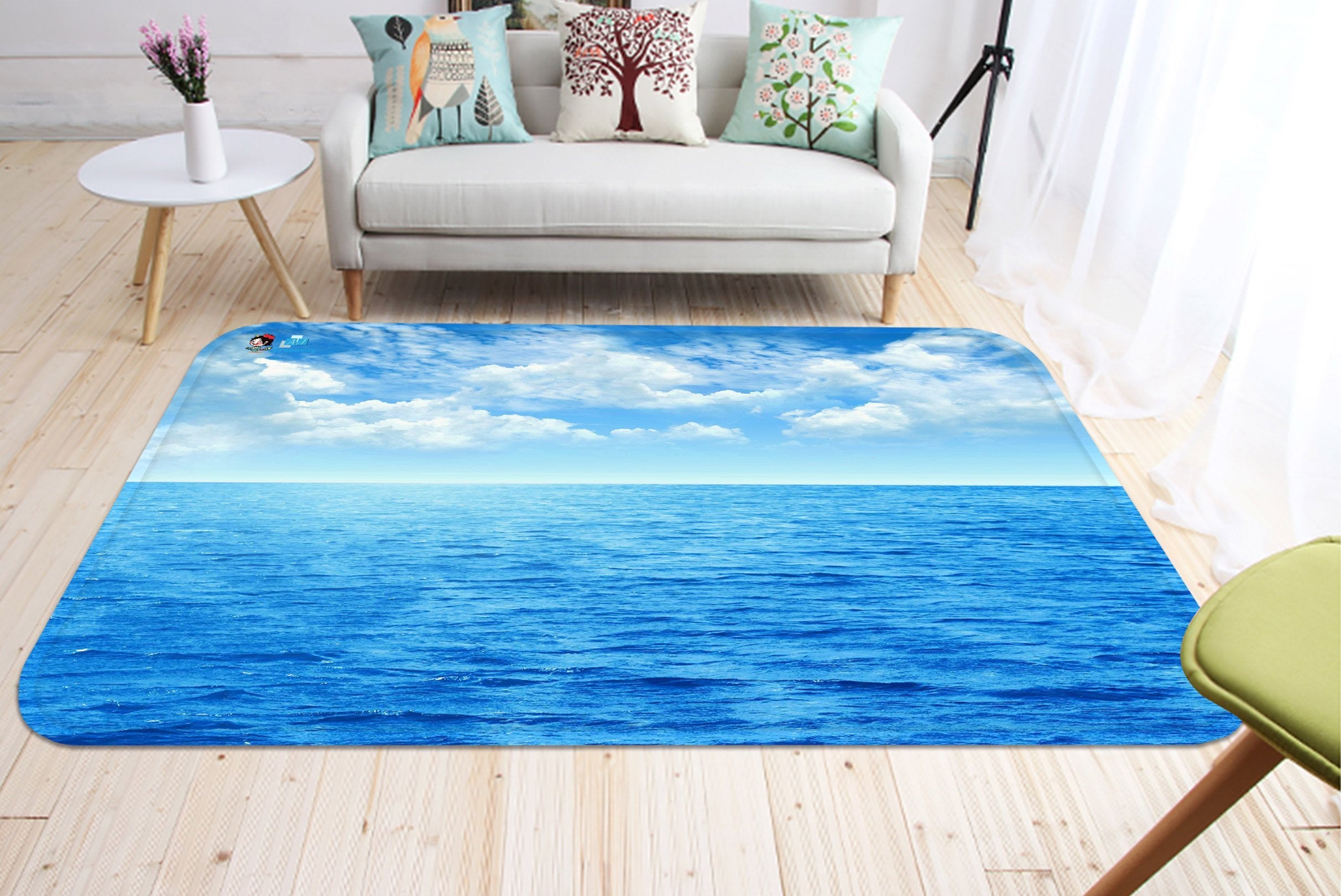 3D Blue Sea Sky 68 Non Slip Rug Mat Mat AJ Creativity Home