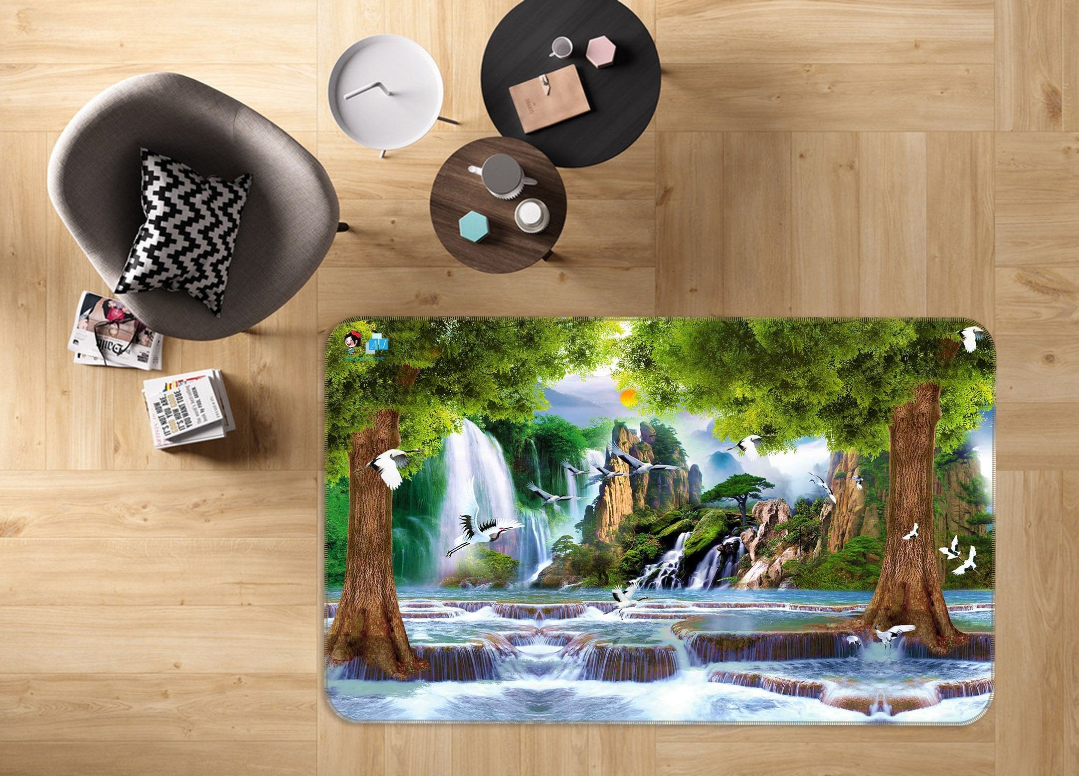 3D Beautiful Scenery 202 Non Slip Rug Mat Mat AJ Creativity Home