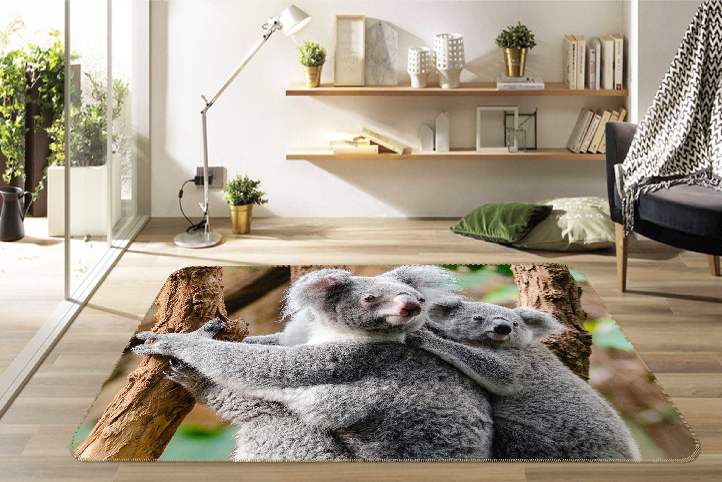3D Koala 558 Animal Non Slip Rug Mat Mat AJ Creativity Home