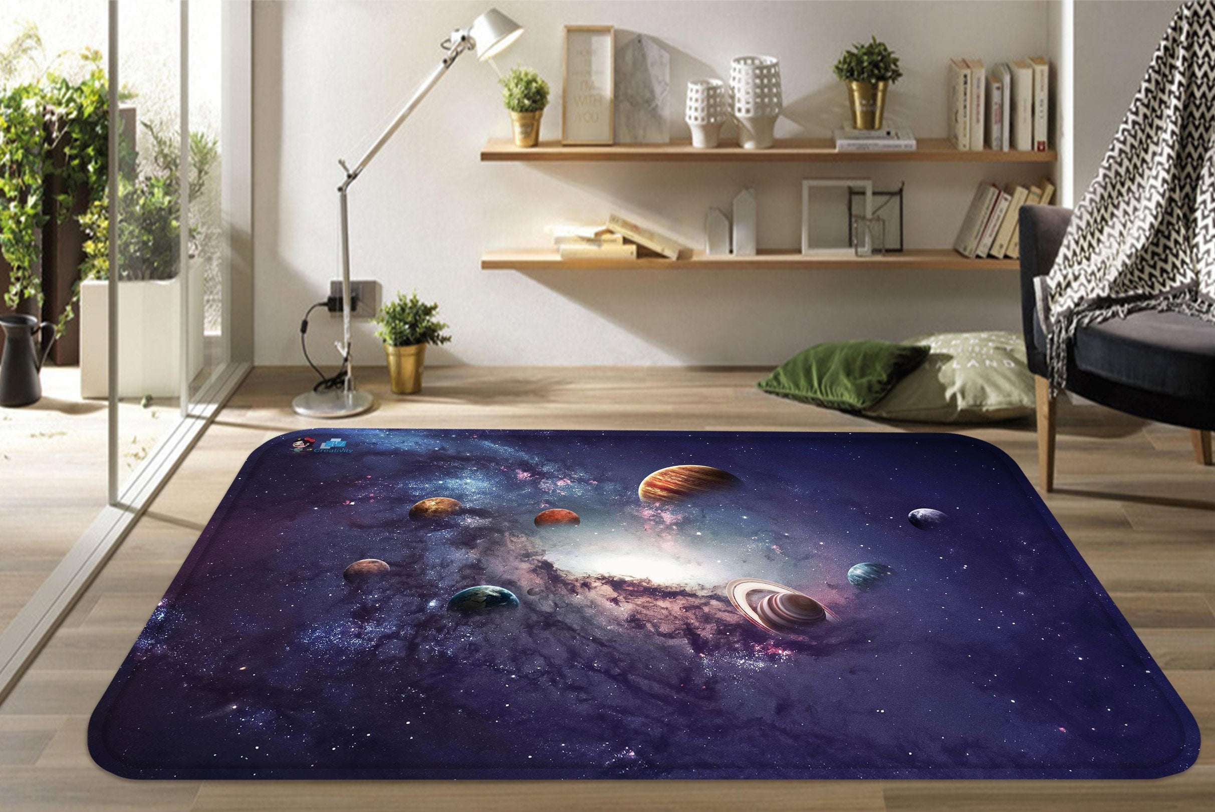 3D Space Planets 87 Non Slip Rug Mat Mat AJ Creativity Home