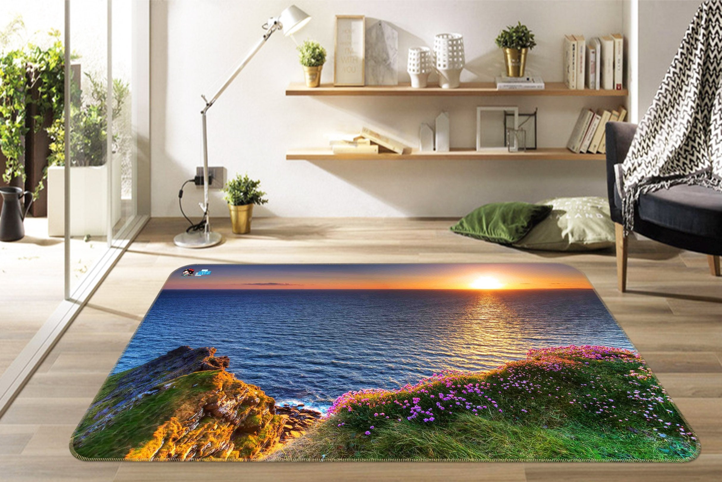 3D Sea Sunrise Moment 221 Non Slip Rug Mat Mat AJ Creativity Home
