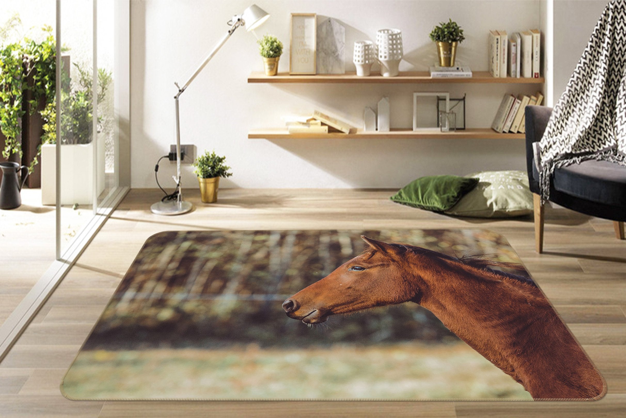 3D Forest Horse 211 Animal Non Slip Rug Mat Mat AJ Creativity Home