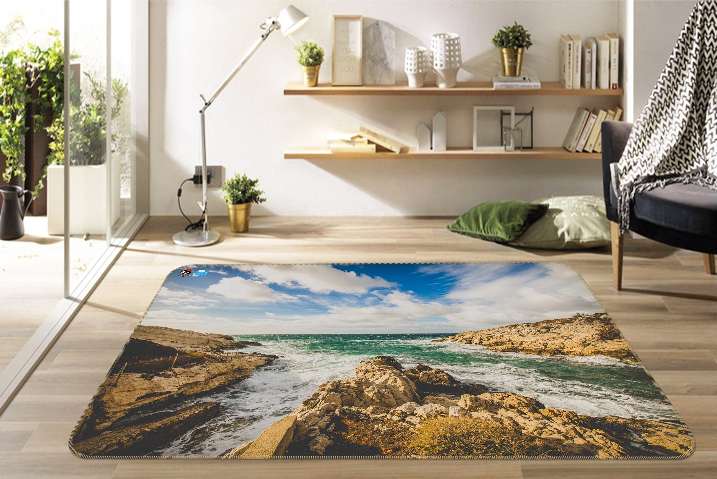 3D Sea Stone 044 Non Slip Rug Mat Mat AJ Creativity Home