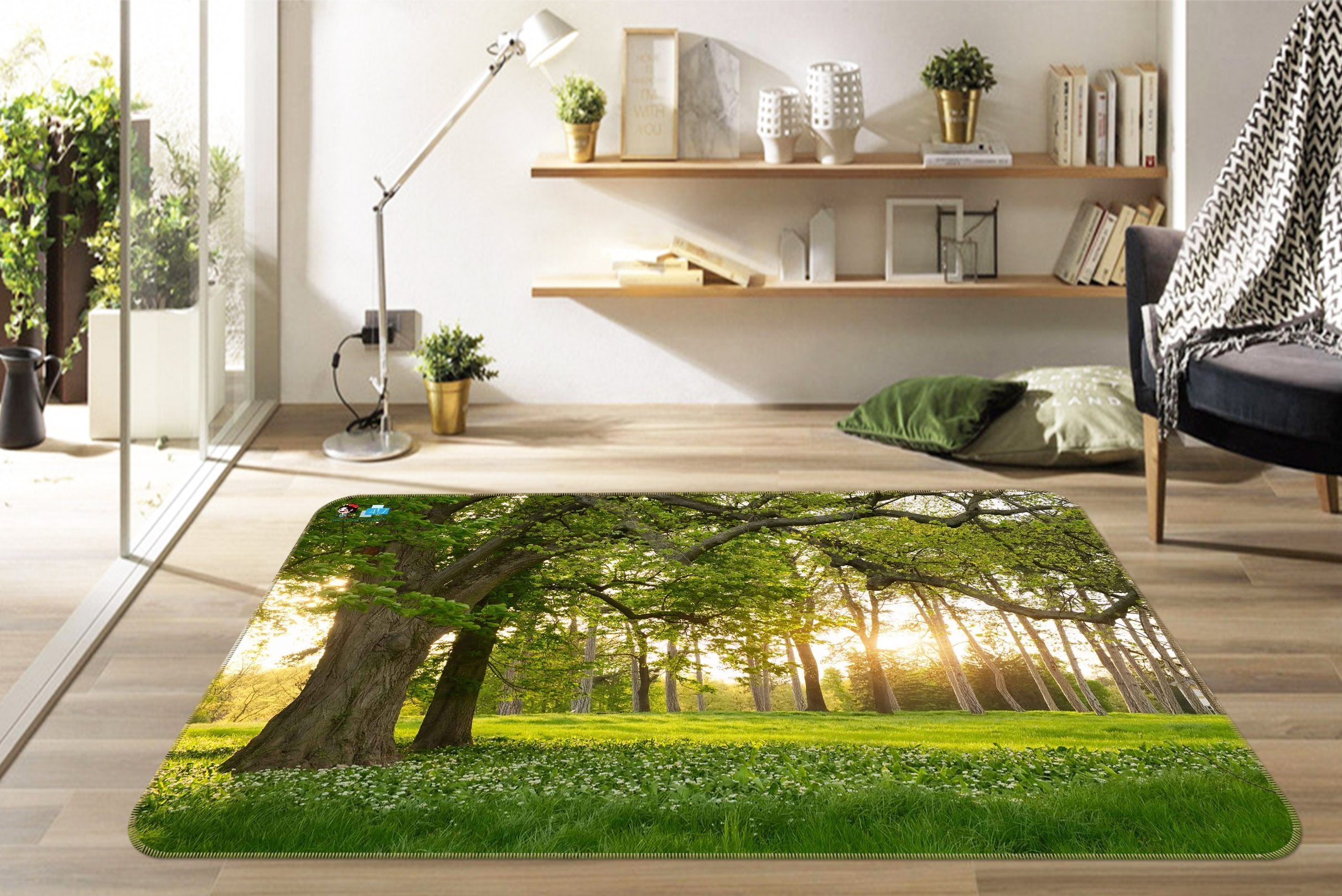 3D Big Tree Flower 413 Non Slip Rug Mat Mat AJ Creativity Home