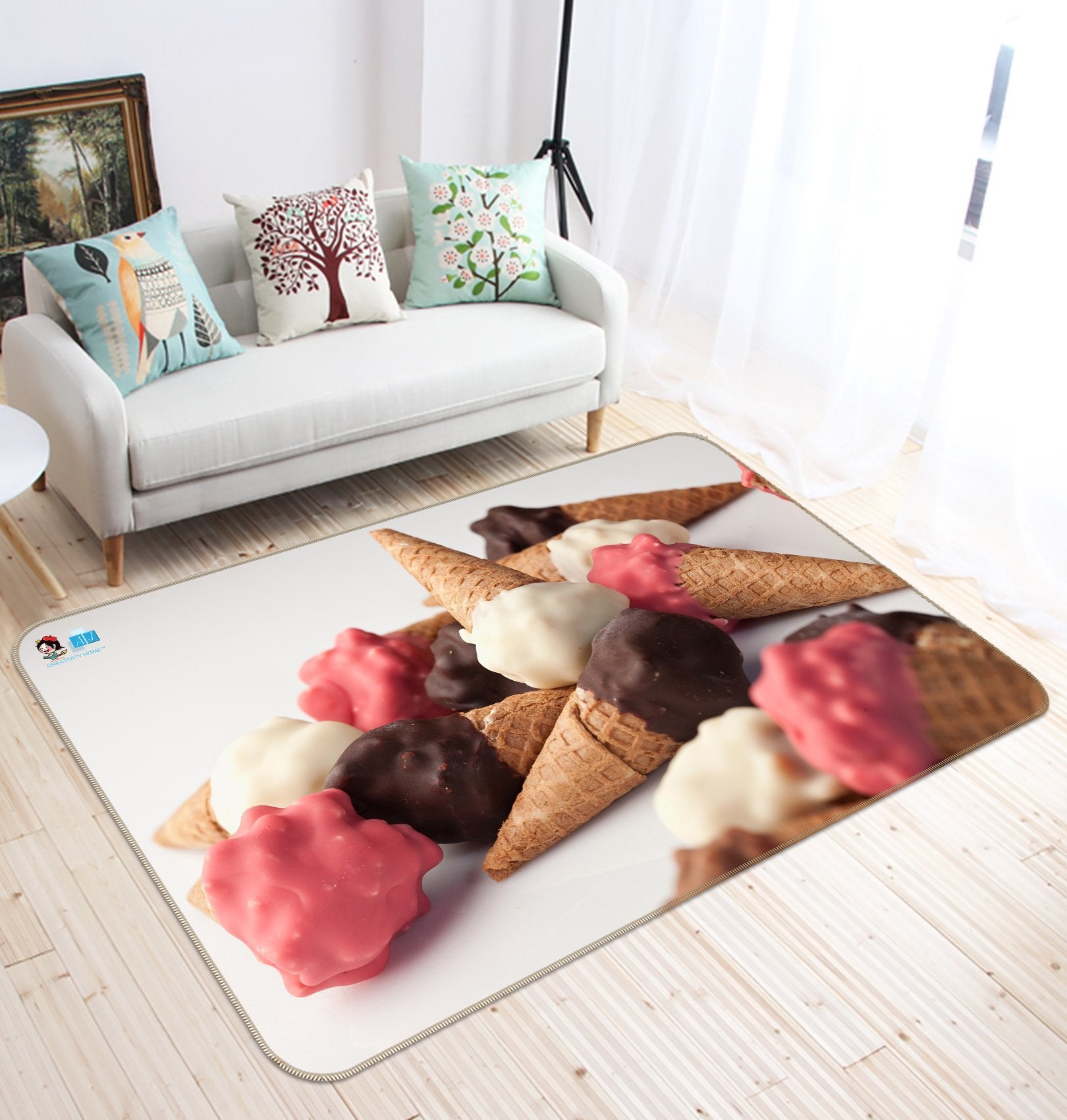 3D Chocolate Ice 263 Non Slip Rug Mat Mat AJ Creativity Home