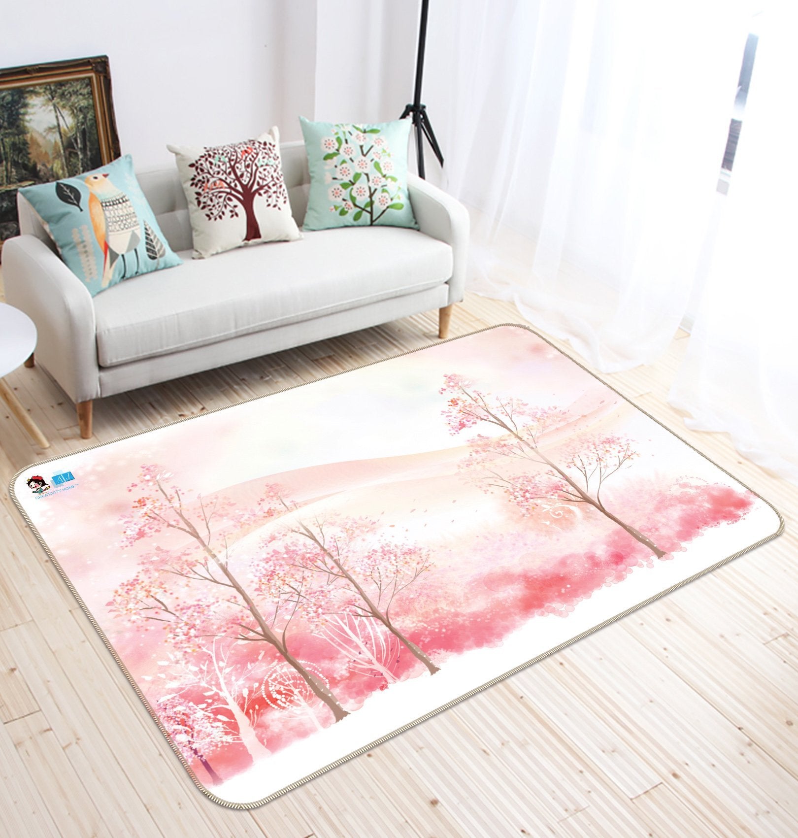 3D Gouache Landscape 679 Non Slip Rug Mat Mat AJ Creativity Home