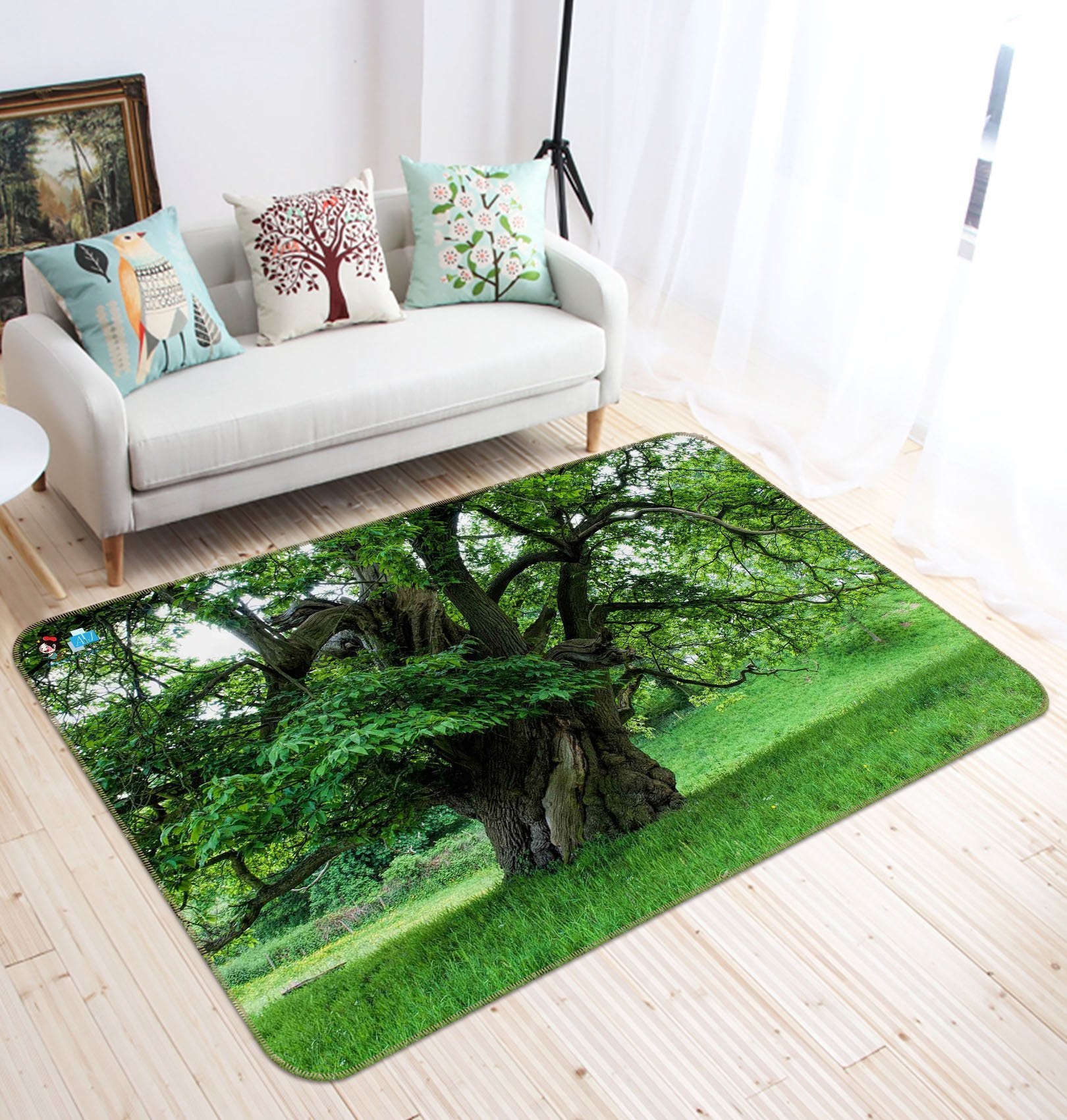 3D Lush Tree 442 Non Slip Rug Mat Mat AJ Creativity Home