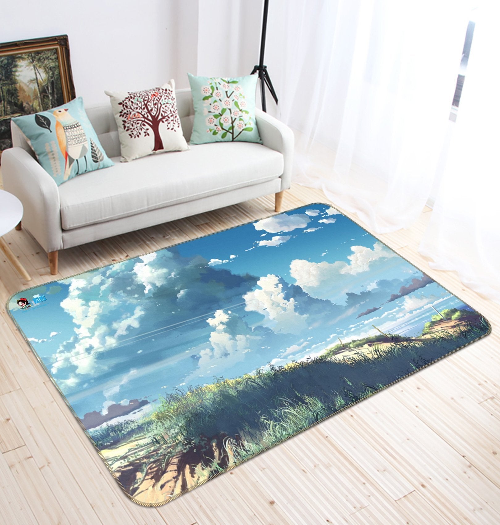 3D Sky Grass 152 Non Slip Rug Mat Mat AJ Creativity Home