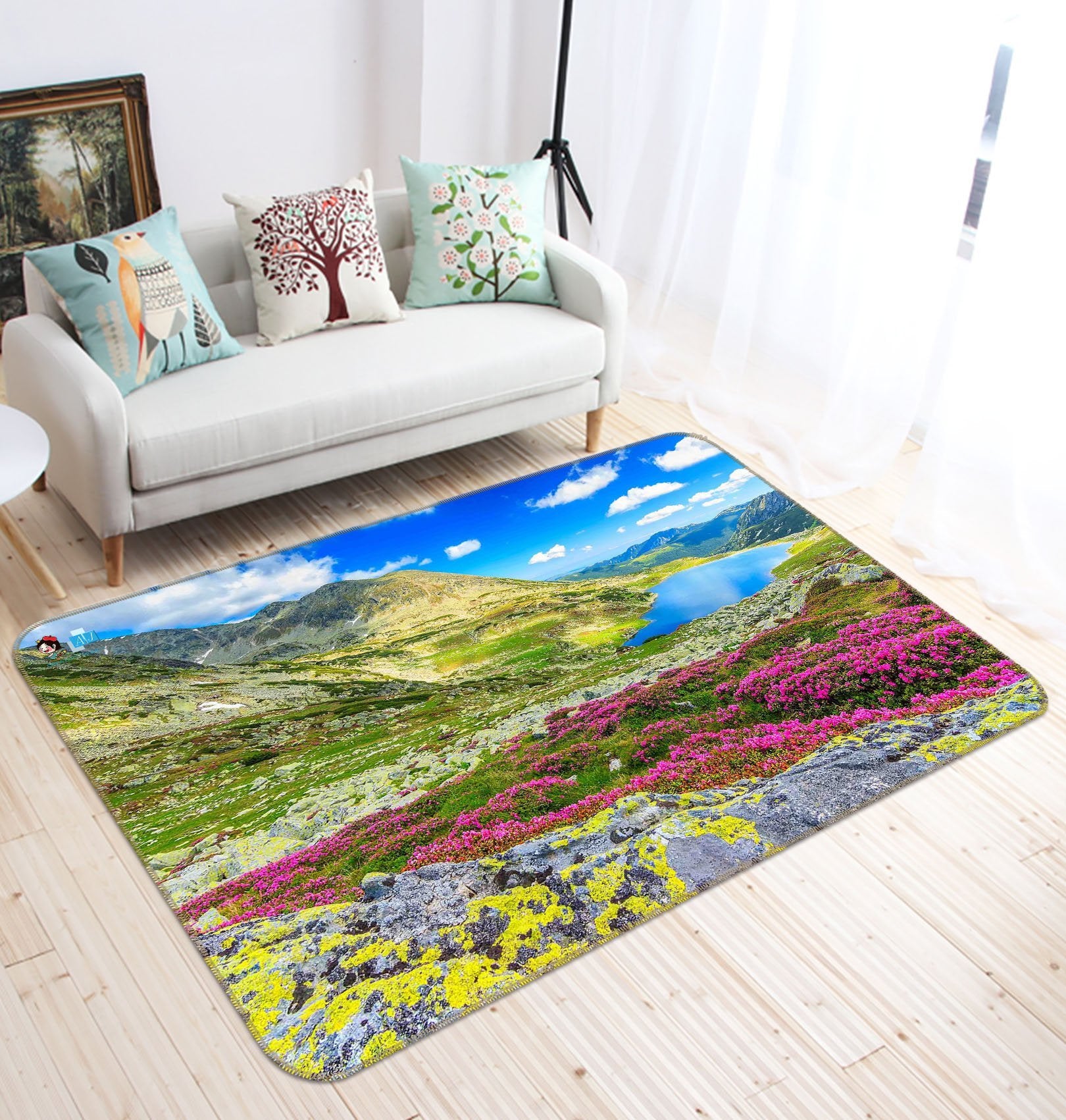 3D Flower Mountain 749 Non Slip Rug Mat Mat AJ Creativity Home