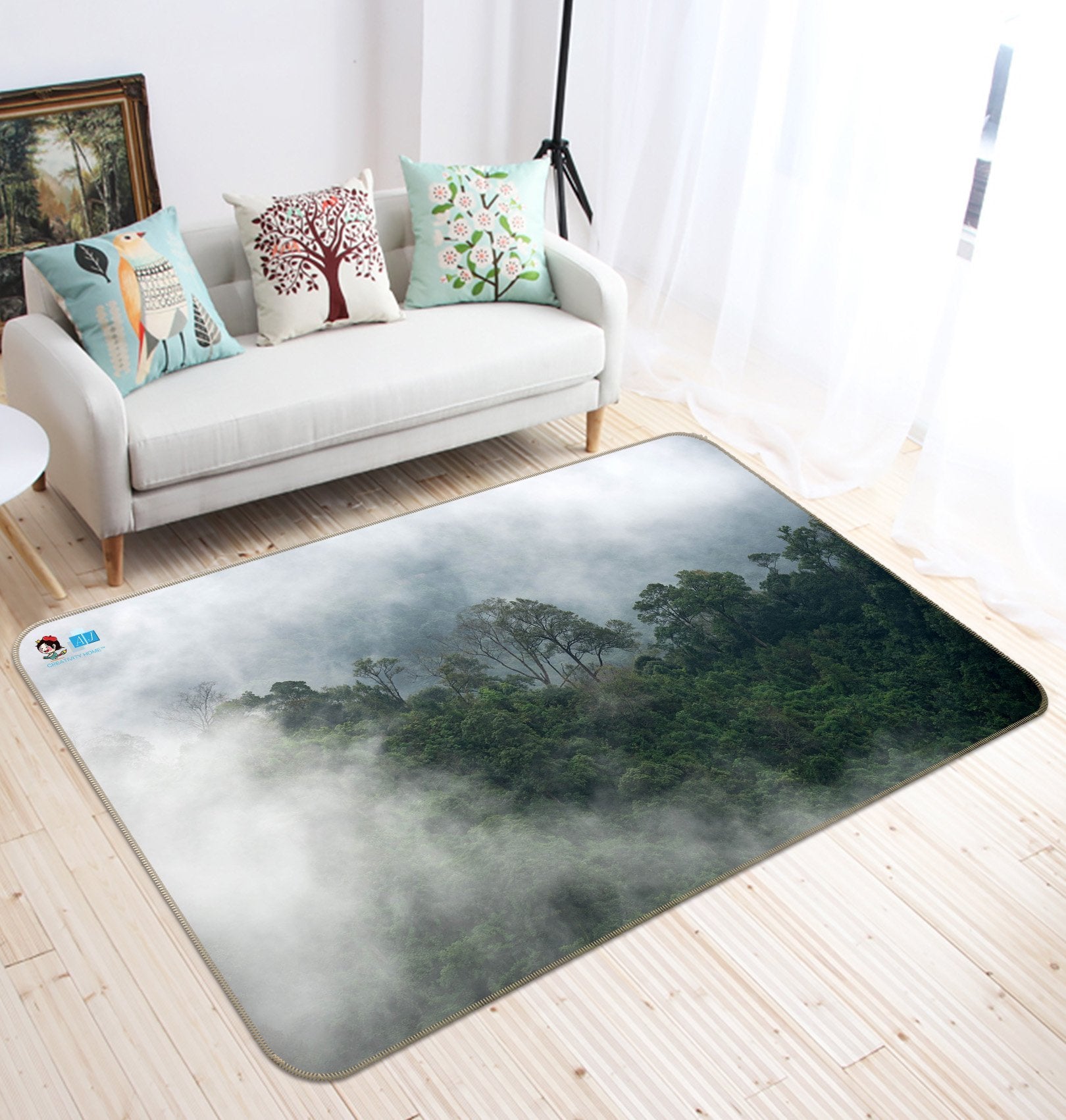 3D Embrace Forest 147 Non Slip Rug Mat Mat AJ Creativity Home
