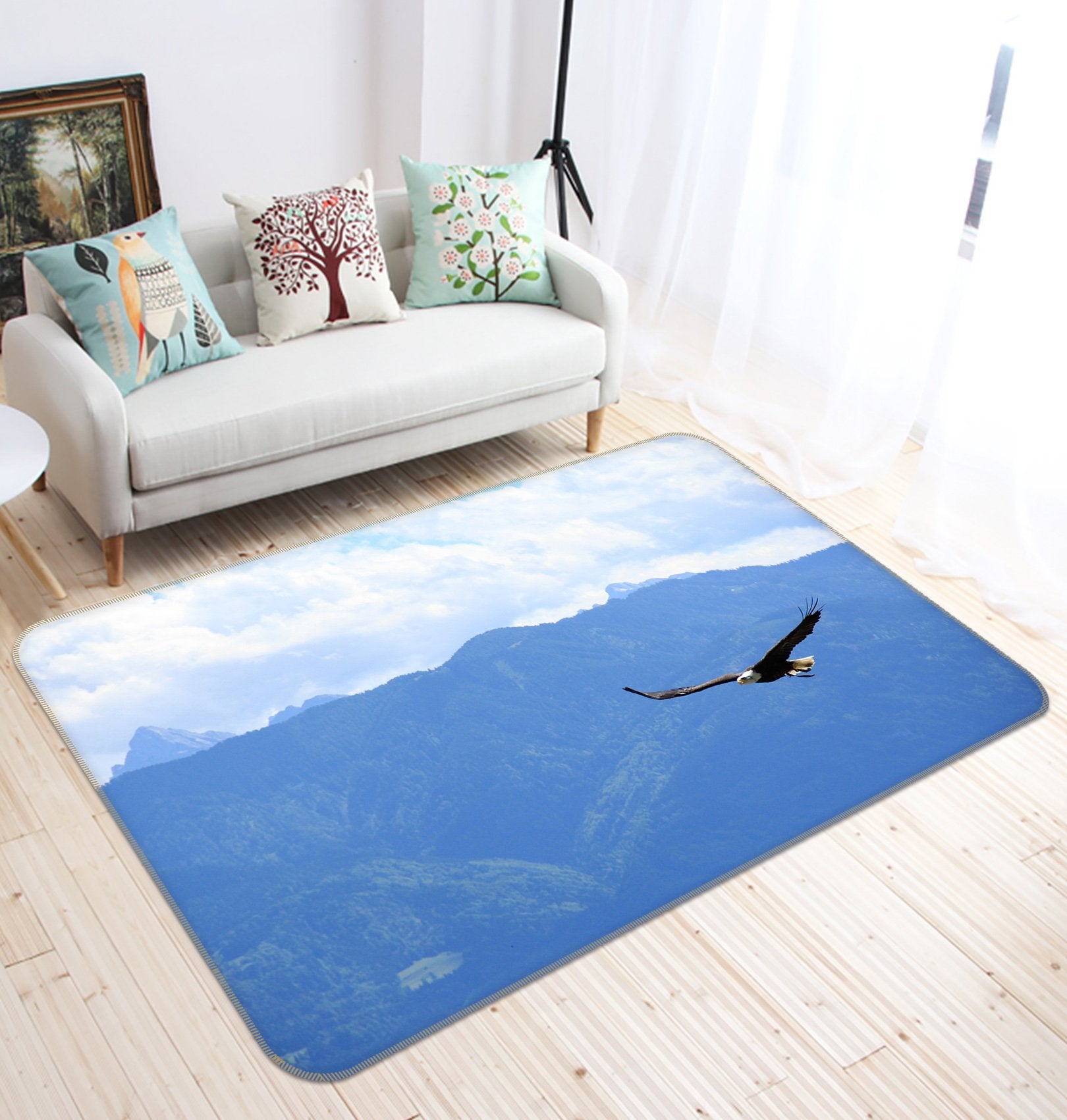 3D Mountain Peak Bird 213 Animal Non Slip Rug Mat Mat AJ Creativity Home