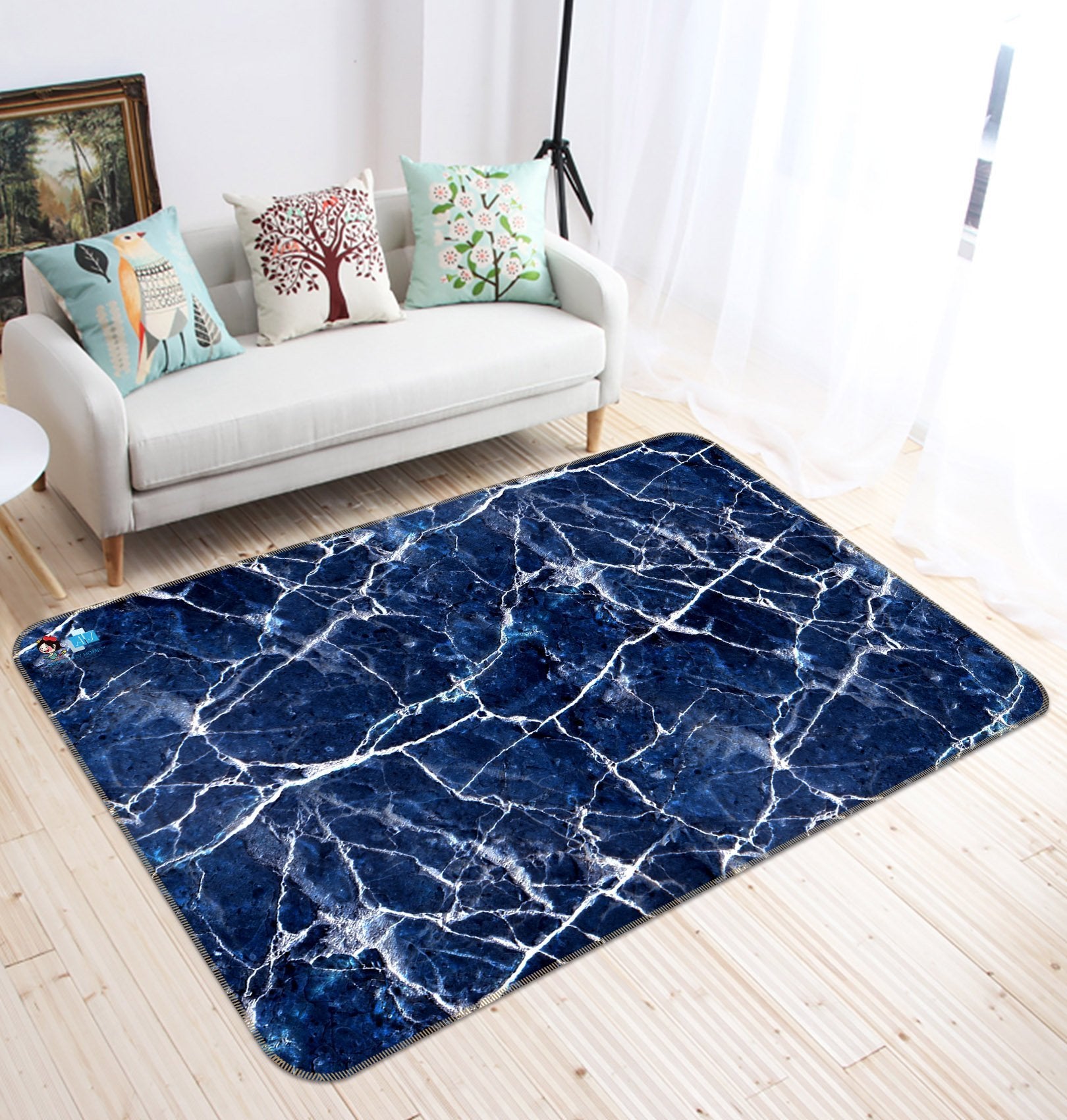 3D Irregular Square 38 Non Slip Rug Mat Mat AJ Creativity Home