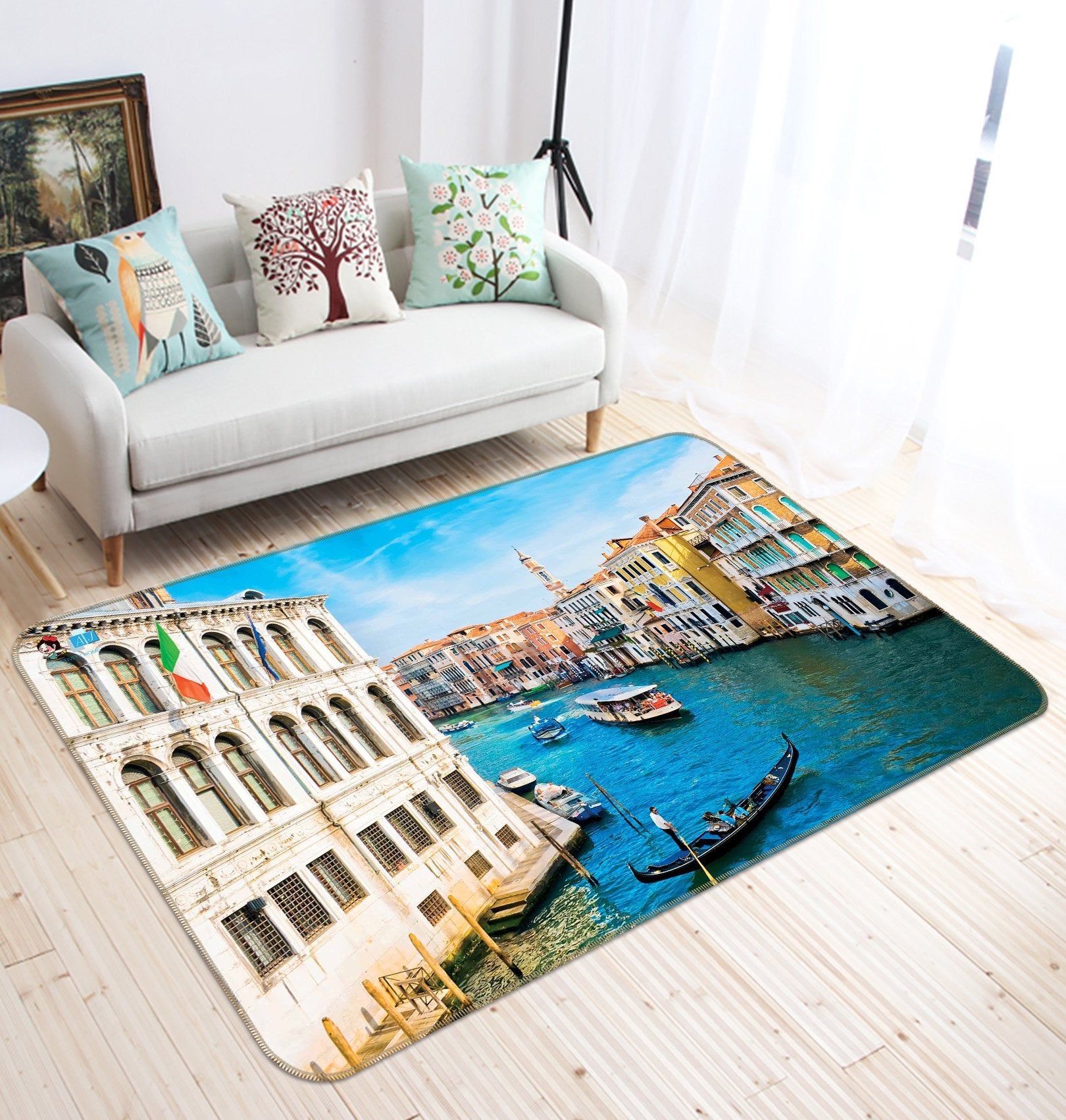 3D Venice River 631 Non Slip Rug Mat Mat AJ Creativity Home