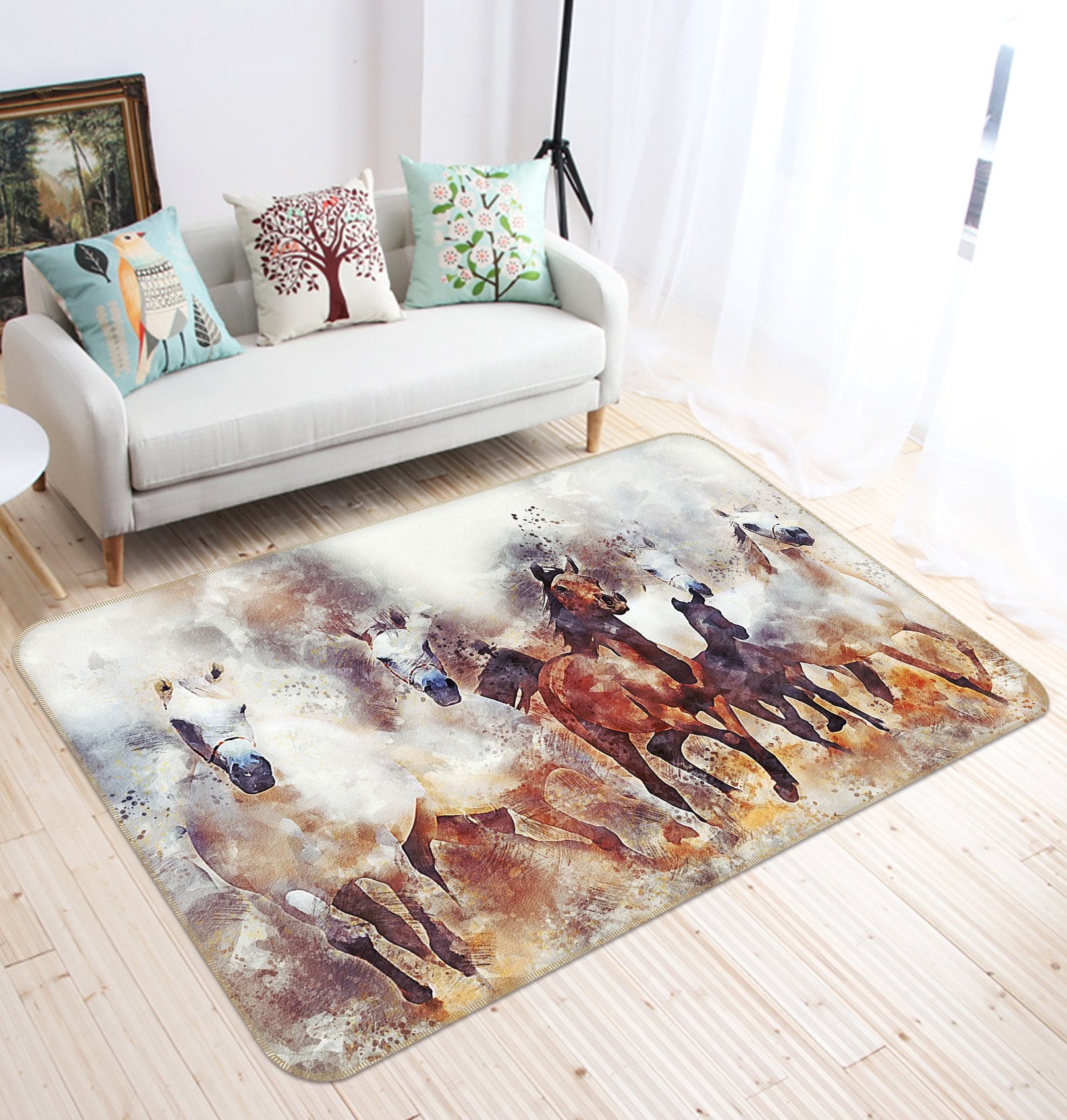 3D Horse Rushing 601 Animal Non Slip Rug Mat Mat AJ Creativity Home