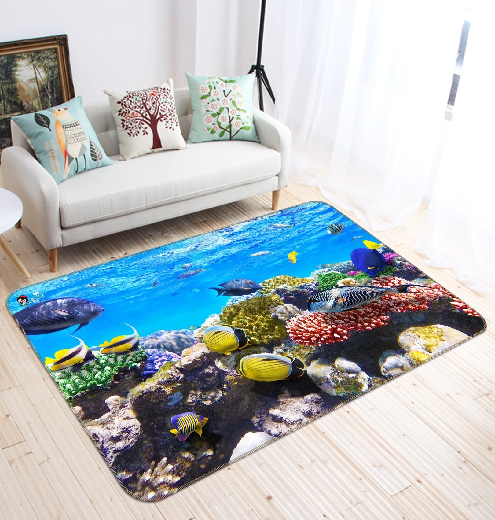 3D Submarine Fish 479 Non Slip Rug Mat Mat AJ Creativity Home
