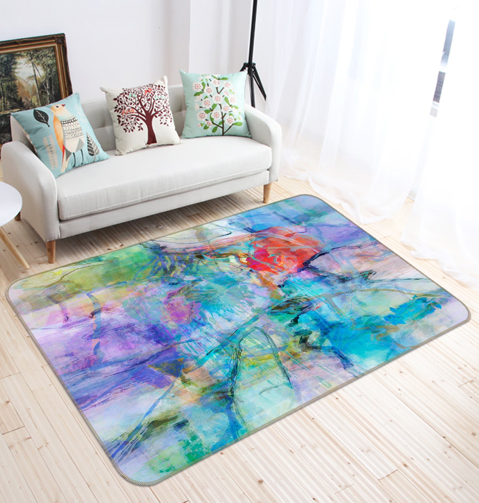 3D Doodle People 121 Michael Tienhaara Rug Non Slip Rug Mat