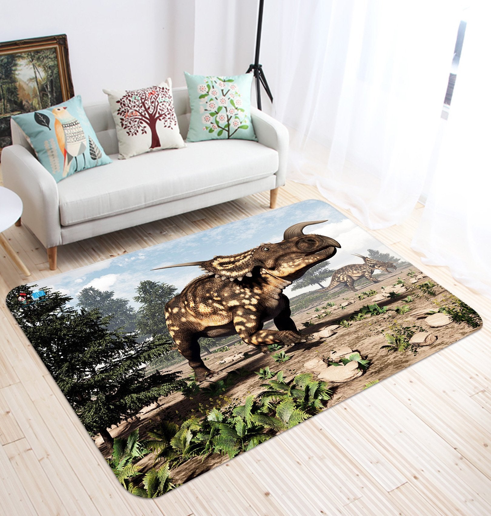 3D Short Legged Dragon 49 Non Slip Rug Mat Mat AJ Creativity Home