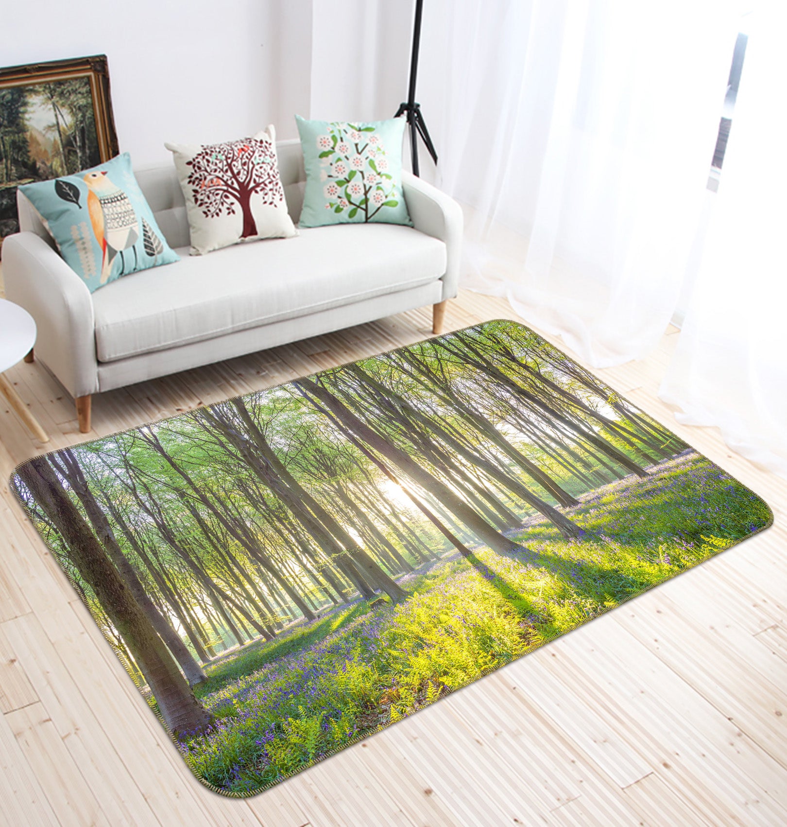 3D Sunshine Forest 1019 Assaf Frank Rug Non Slip Rug Mat