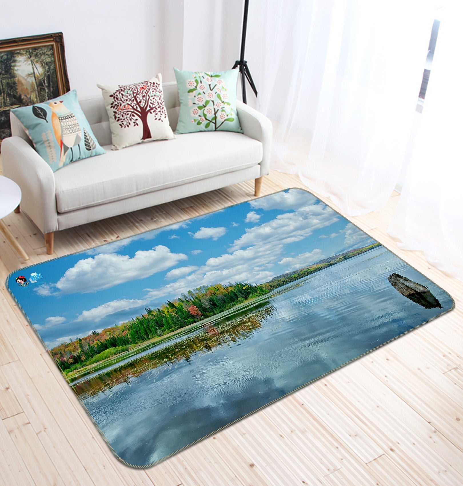 3D Lake 62217 Kathy Barefield Rug Non Slip Rug Mat