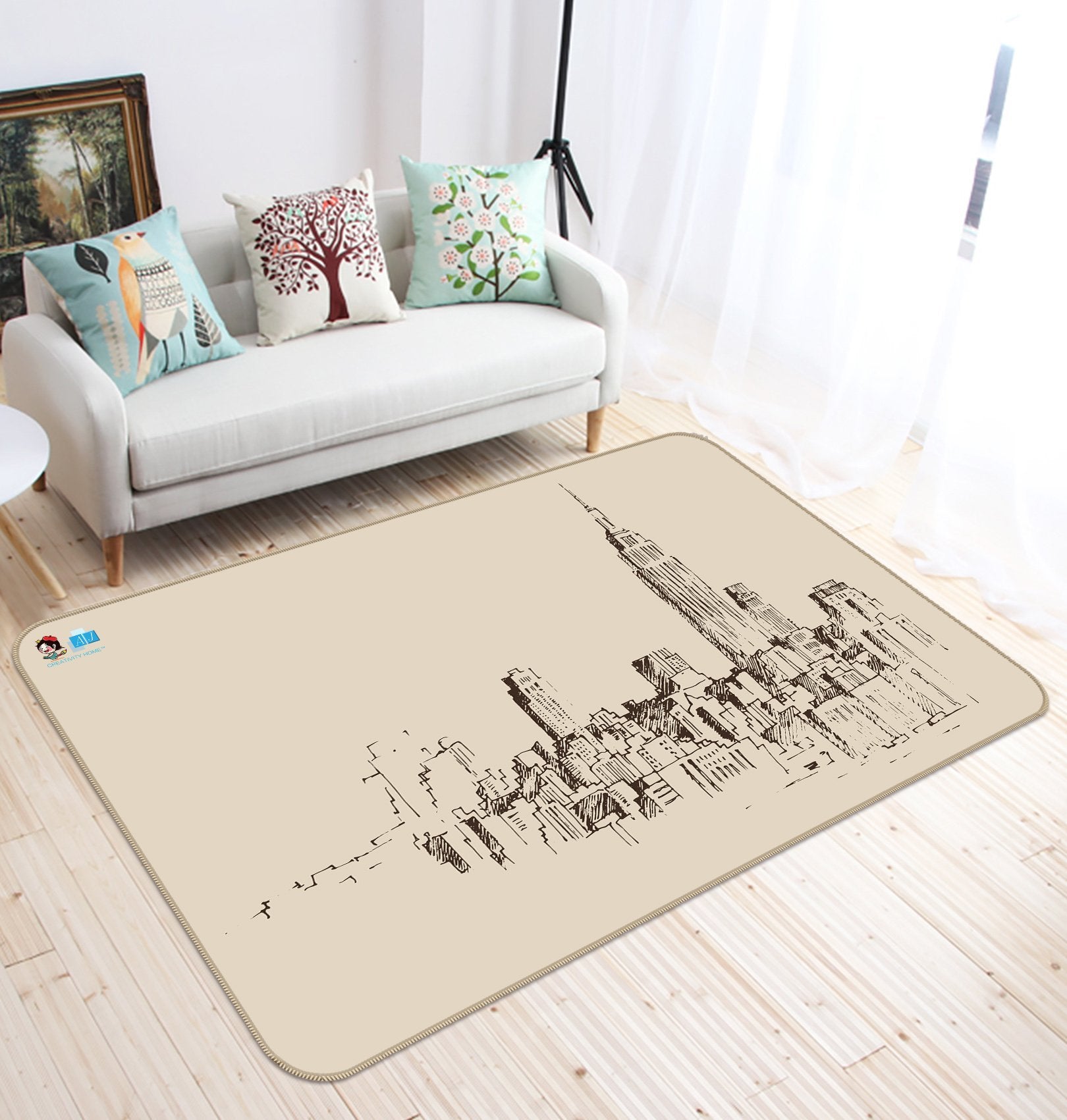 3D Graffiti Building 066 Non Slip Rug Mat Mat AJ Creativity Home