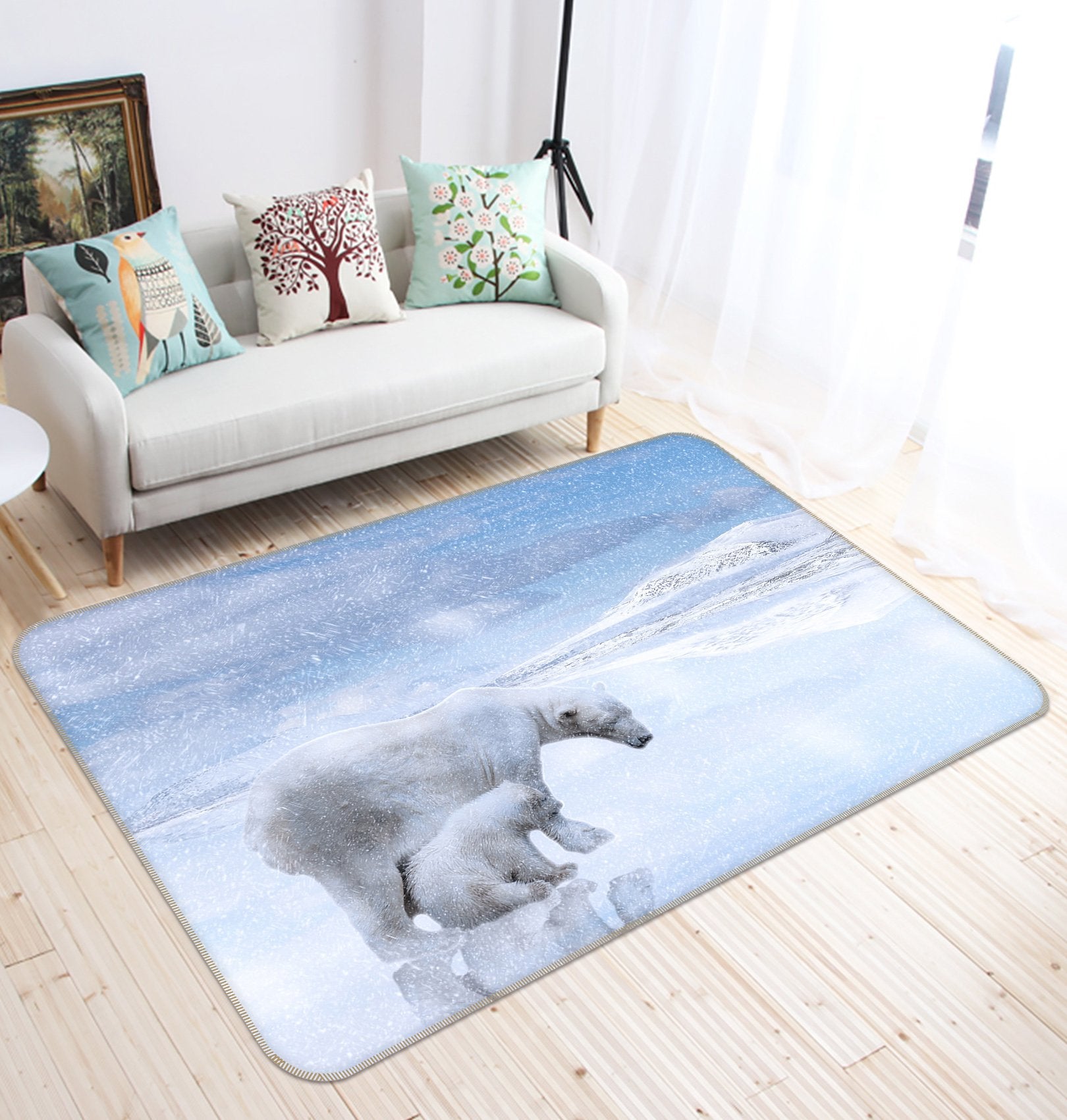 3D Polar Bear 623 Animal Non Slip Rug Mat Mat AJ Creativity Home