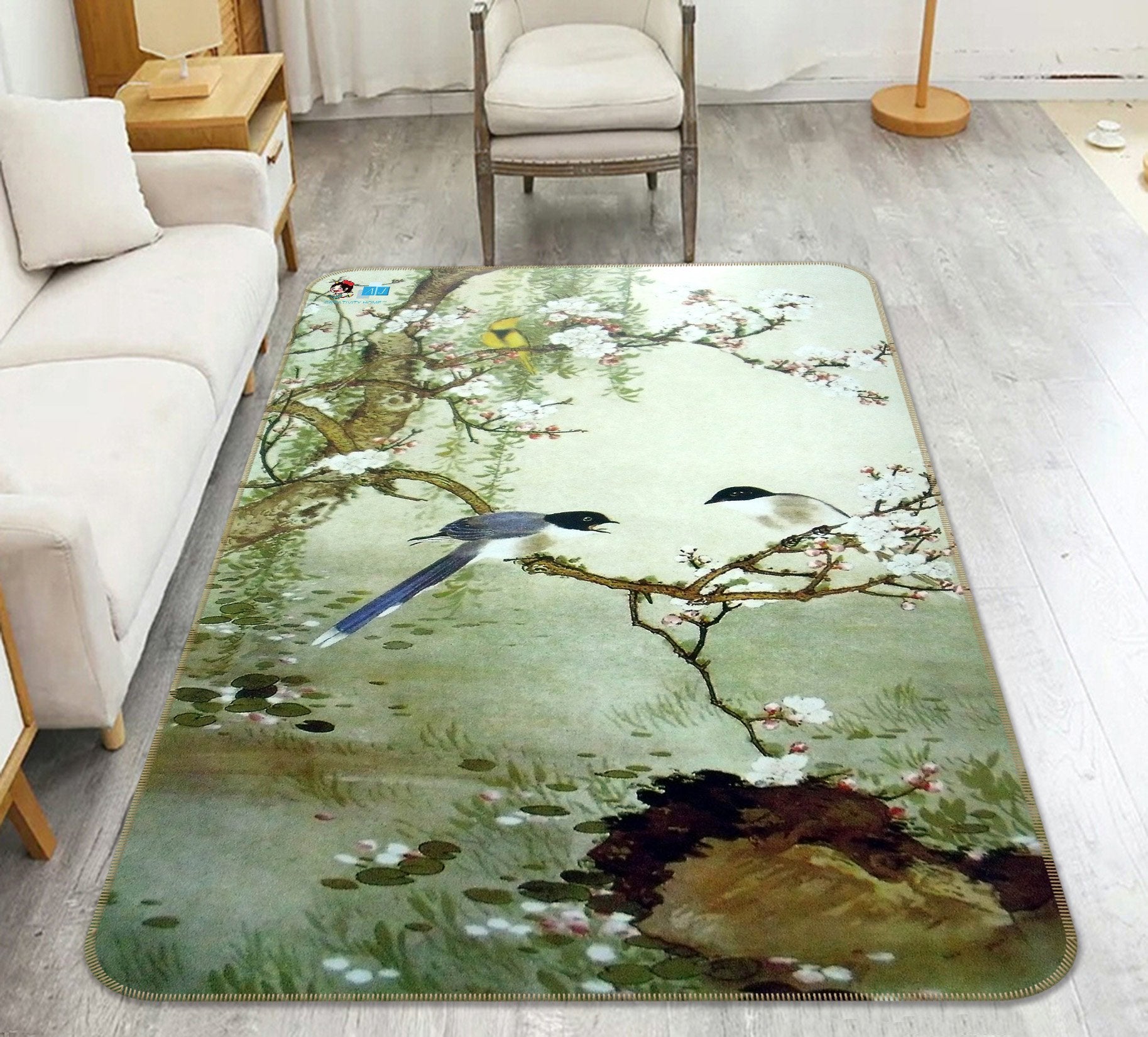 3D Bird Docking 061 Non Slip Rug Mat Mat AJ Creativity Home