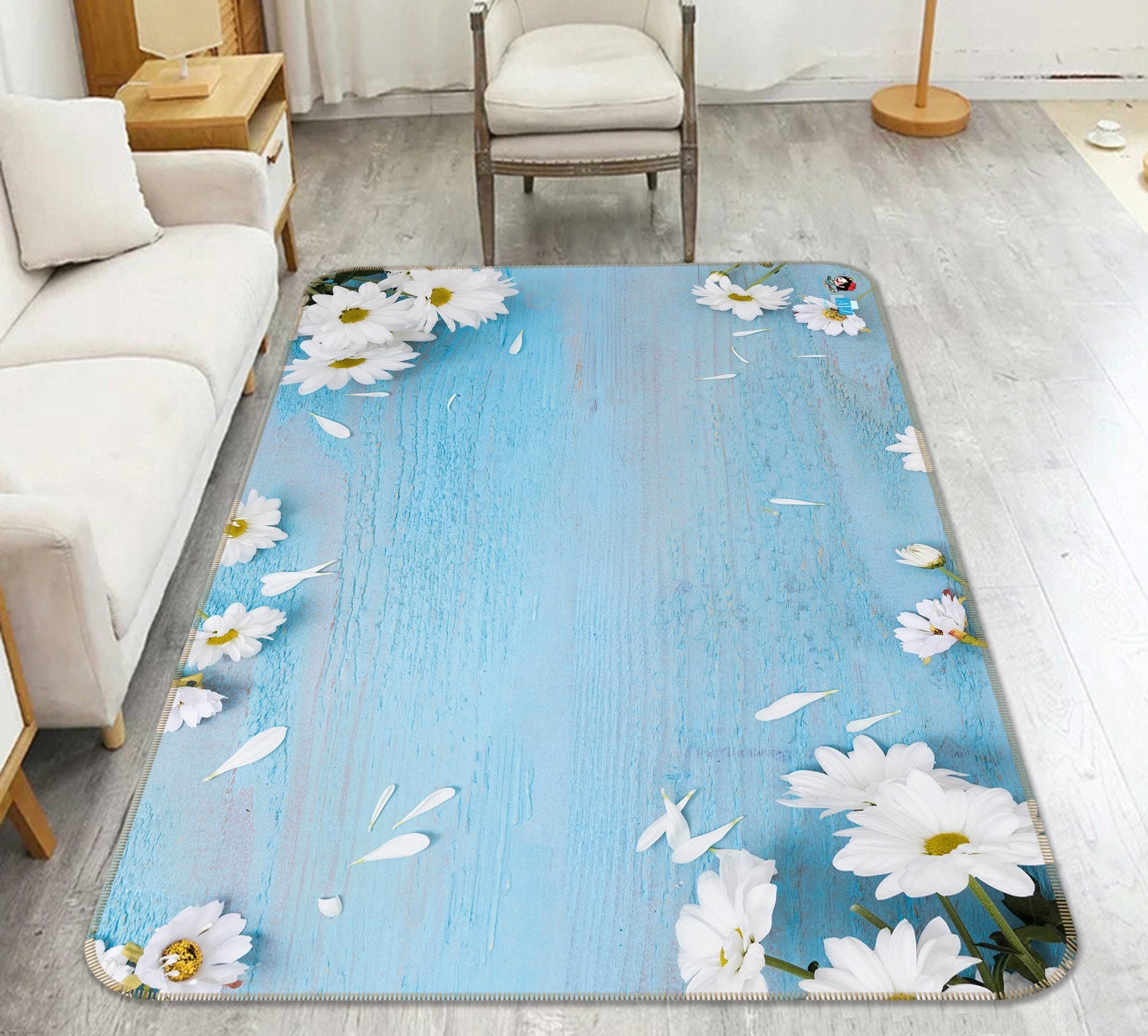 3D Chrysanthemum Place 206 Non Slip Rug Mat Mat AJ Creativity Home