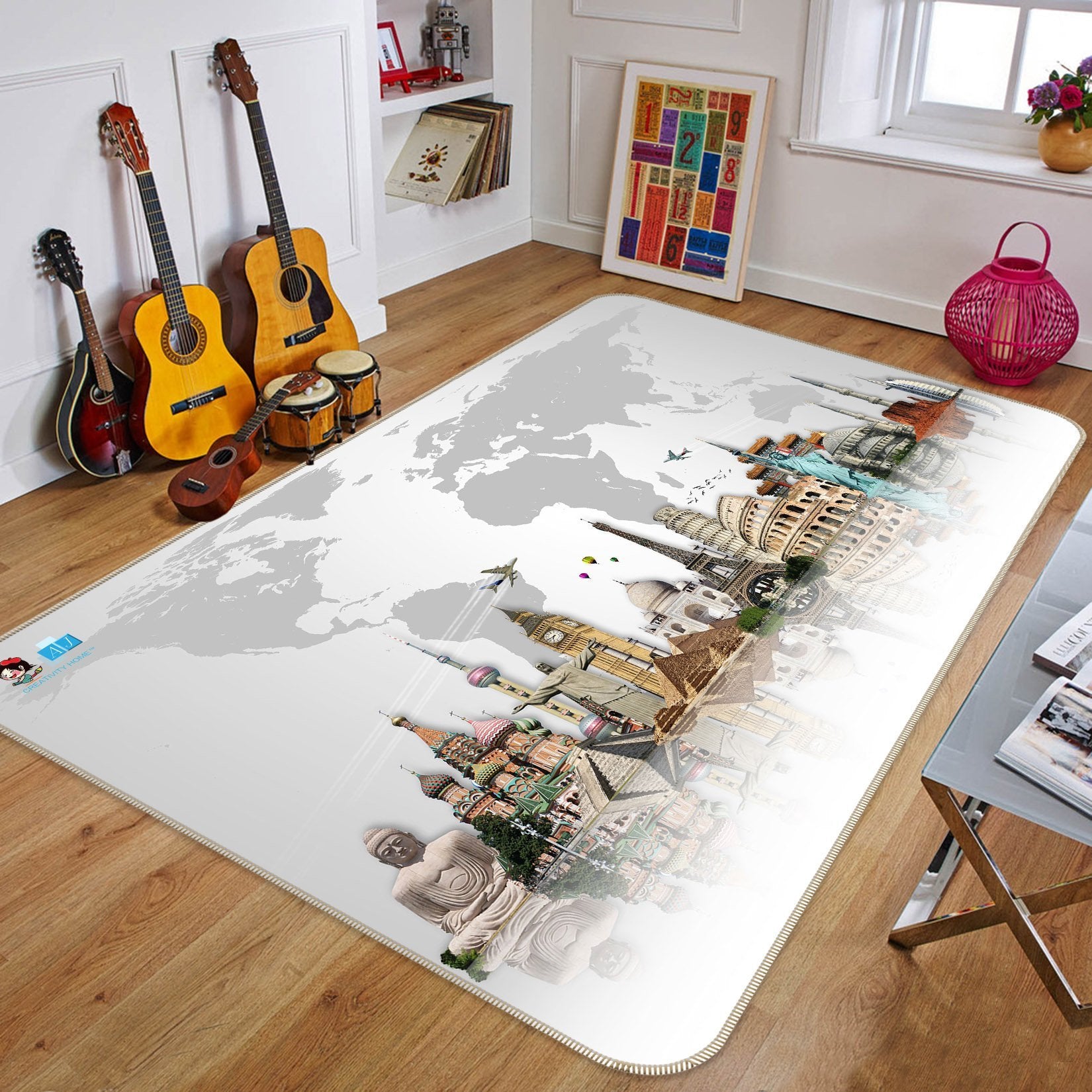 3D Tower Floor 423 Non Slip Rug Mat Mat AJ Creativity Home