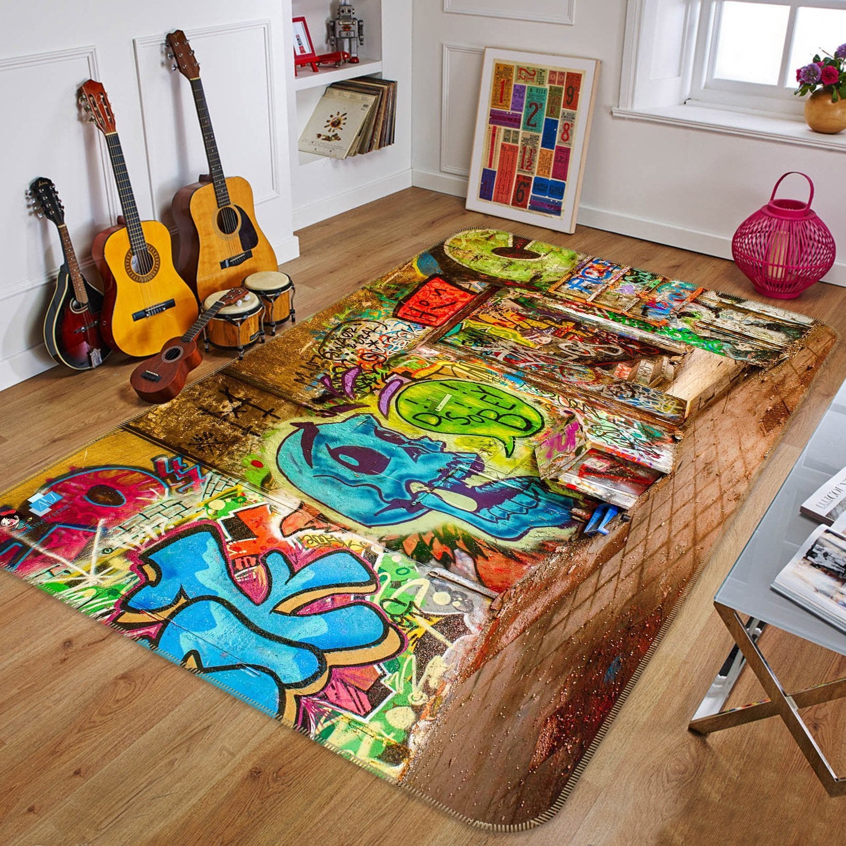 3D Graffiti Door 474 Non Slip Rug Mat Mat AJ Creativity Home