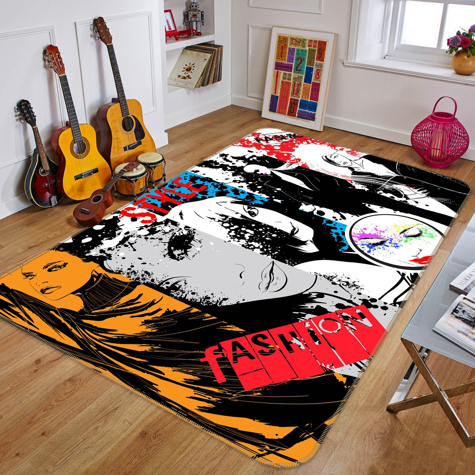 3D Model Star 1052 Non Slip Rug Mat