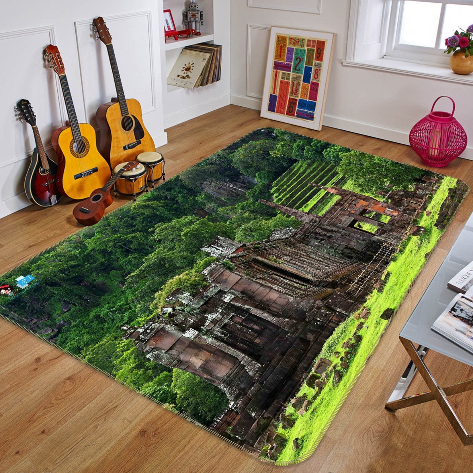 3D Lawn Artwork 402 Non Slip Rug Mat Mat AJ Creativity Home