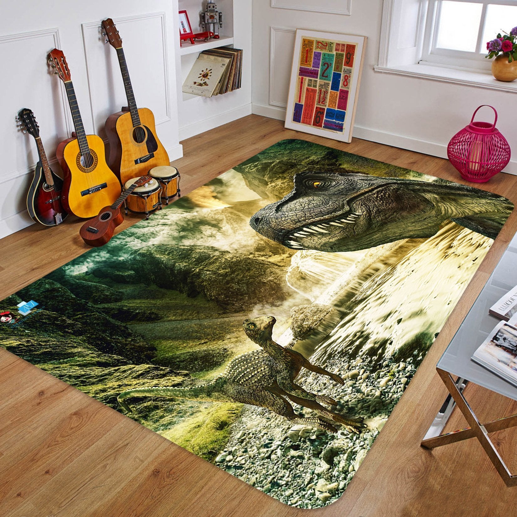 3D Volcanic Eruptions 18 Non Slip Rug Mat Mat AJ Creativity Home