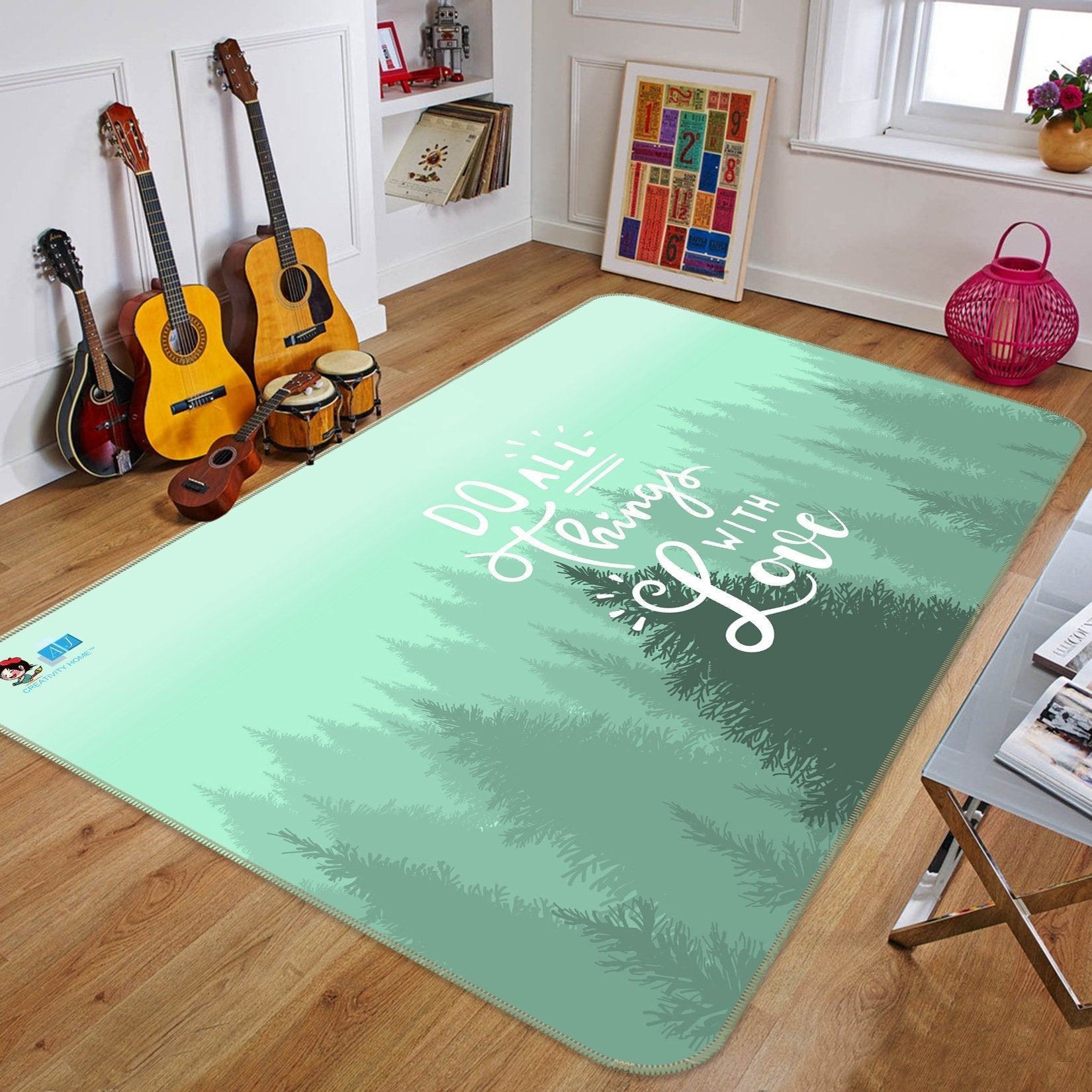 3D Eucalyptus Forest 267 Non Slip Rug Mat Mat AJ Creativity Home