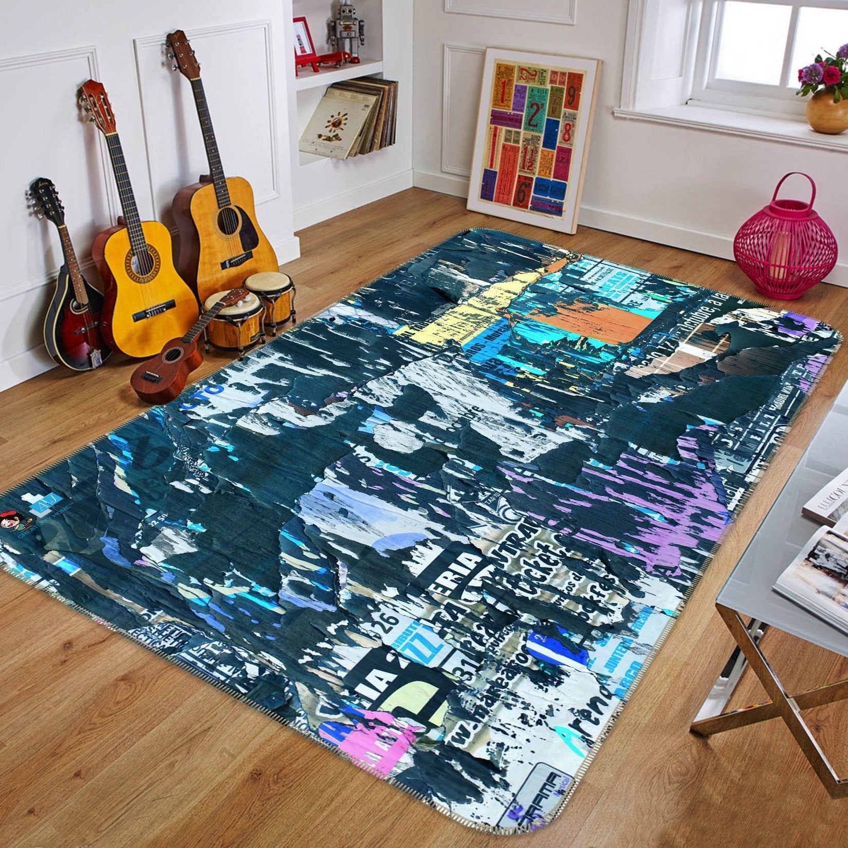 3D Abstract Ink 170 Non Slip Rug Mat Mat AJ Creativity Home