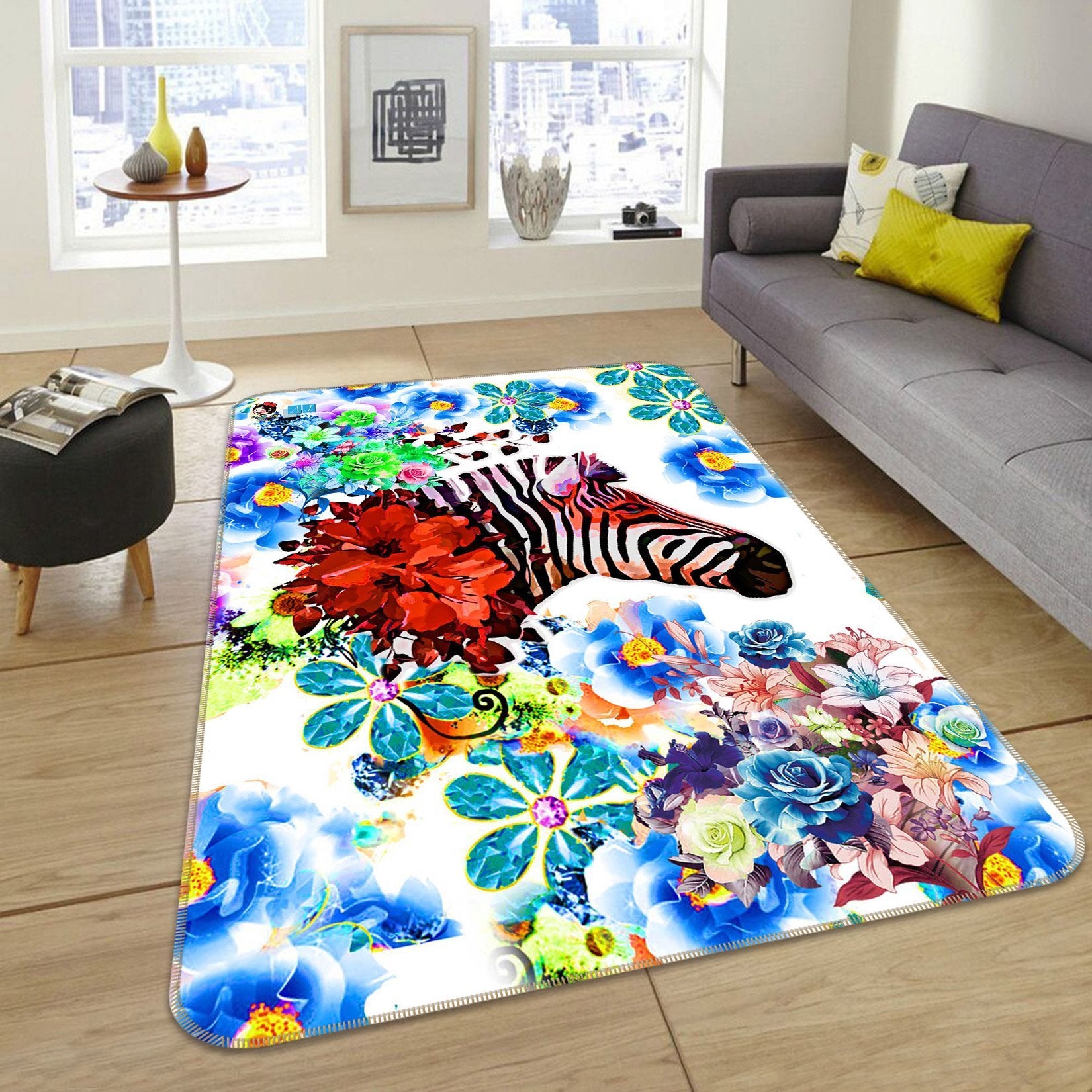 3D Piebald Horse 037 Non Slip Rug Mat Mat AJ Creativity Home
