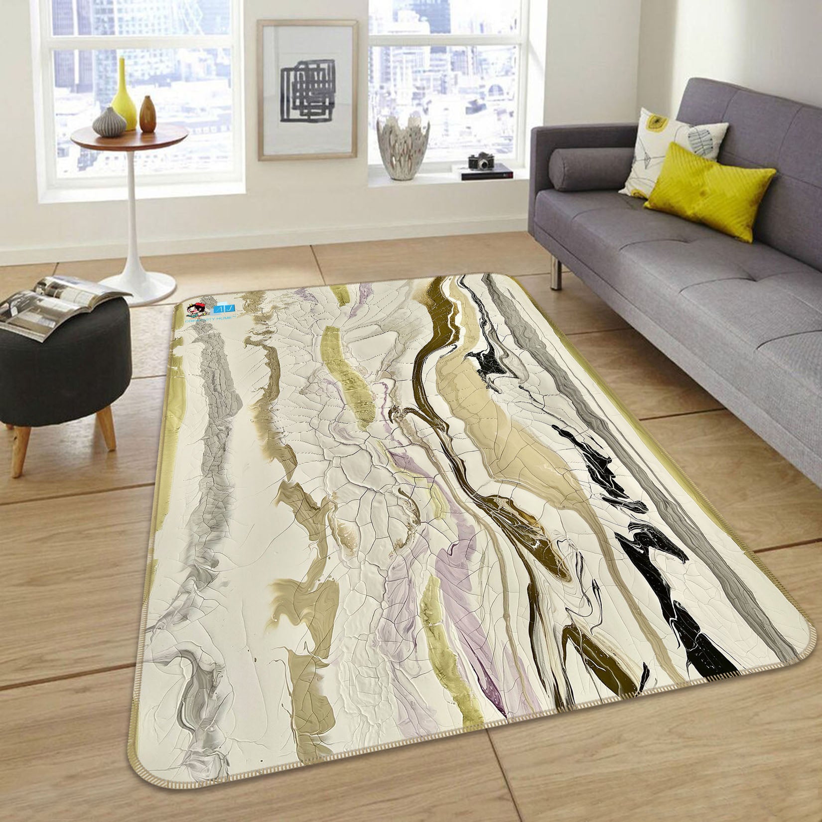 3D Artistic Texture 4118 Skromova Marina Rug Non Slip Rug Mat