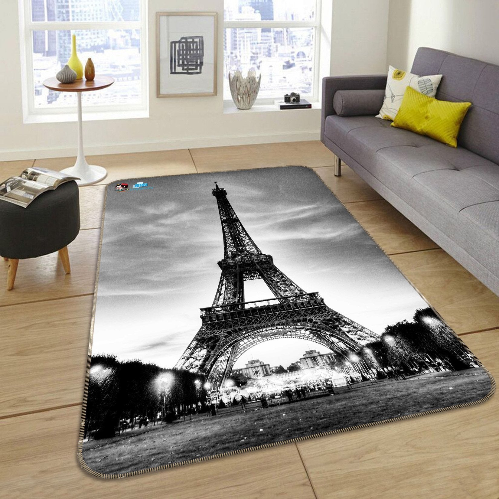3D Eiffel Tower 177 Non Slip Rug Mat Mat AJ Creativity Home