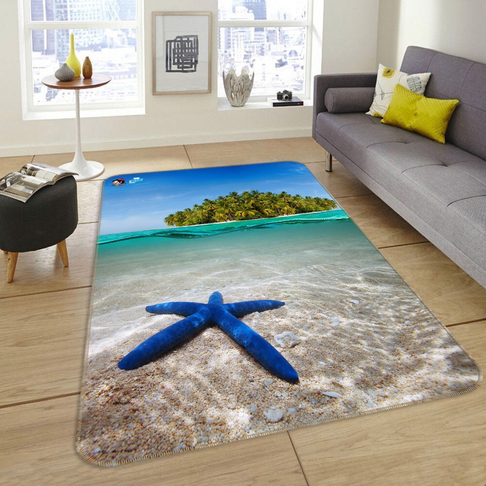 3D Sea Island Starfish 196 Non Slip Rug Mat Mat AJ Creativity Home