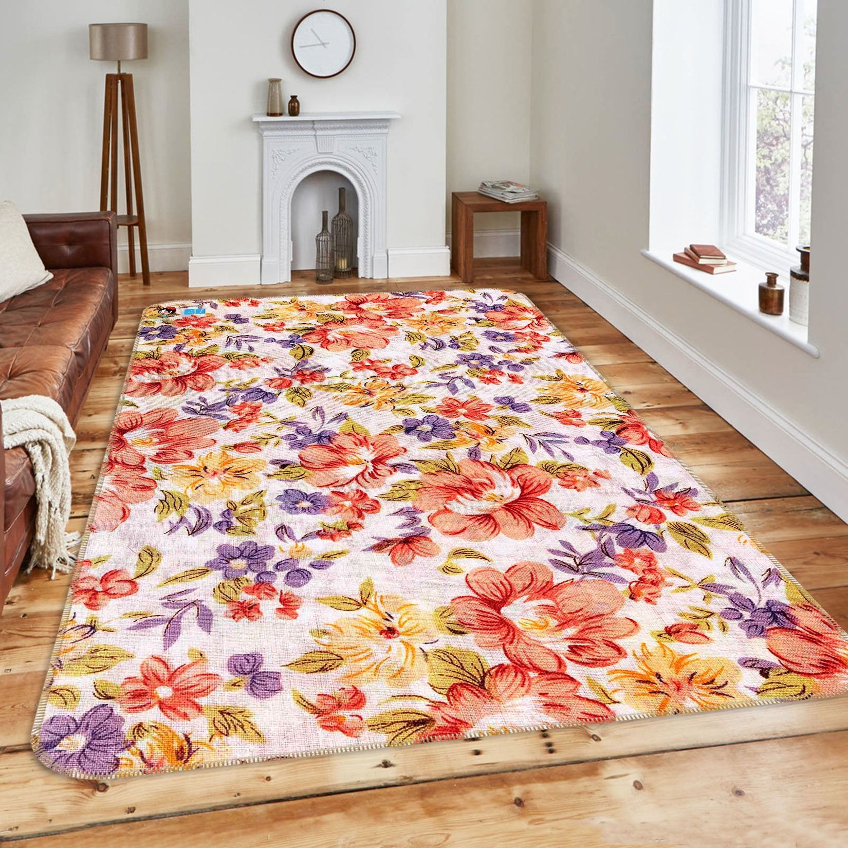 3D Big Safflower 001 Non Slip Rug Mat Mat AJ Creativity Home