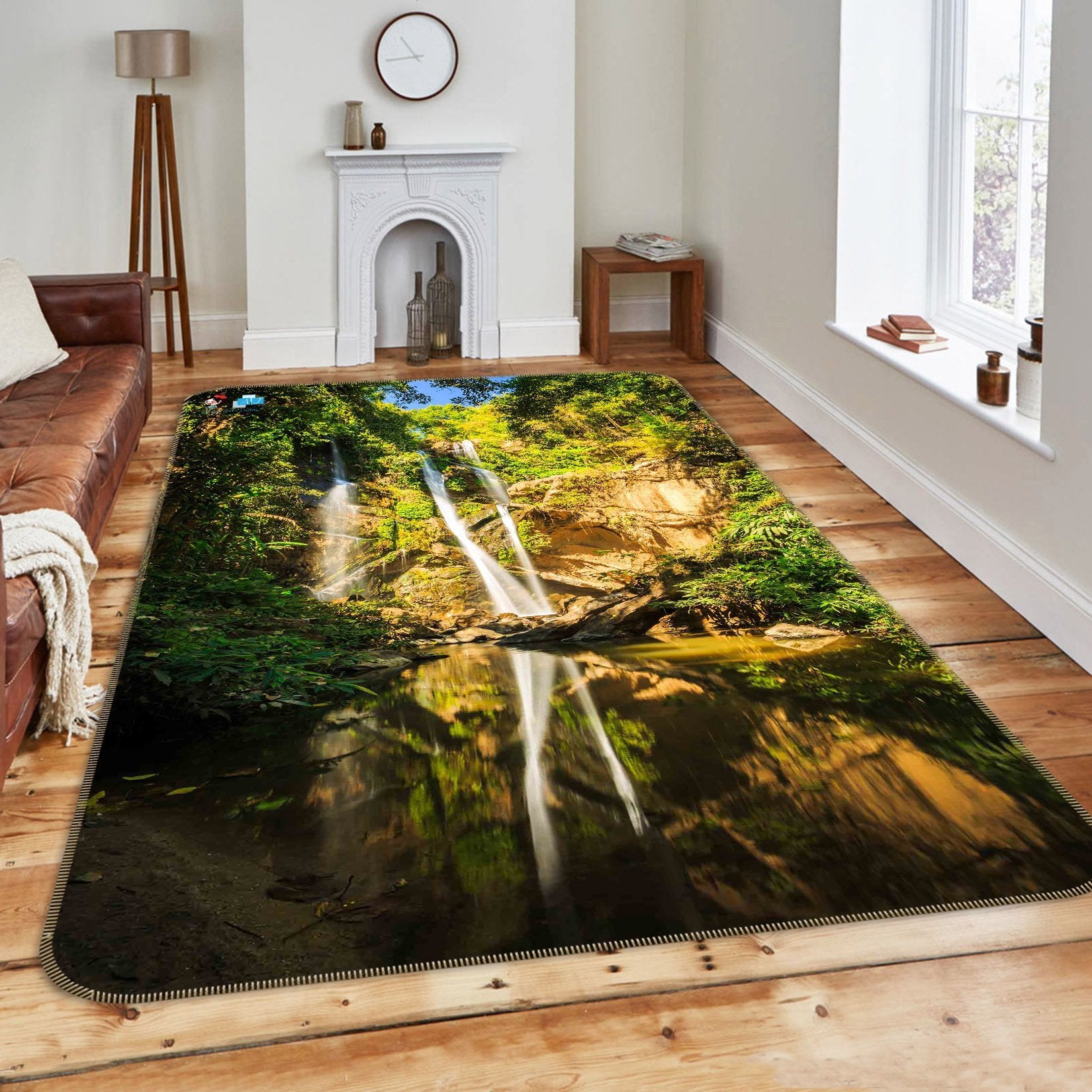 3D Mountain Forest 052 Non Slip Rug Mat Mat AJ Creativity Home