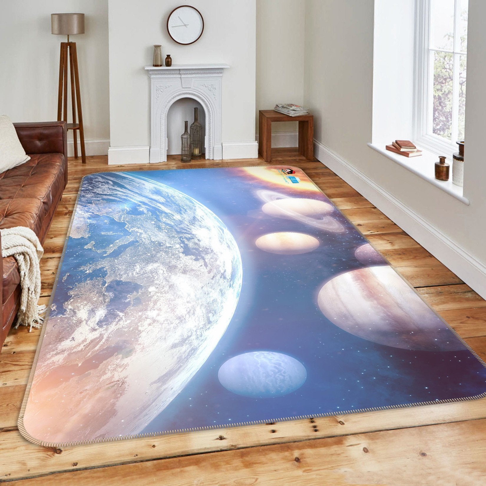3D Earth Turn 219 Non Slip Rug Mat Mat AJ Creativity Home