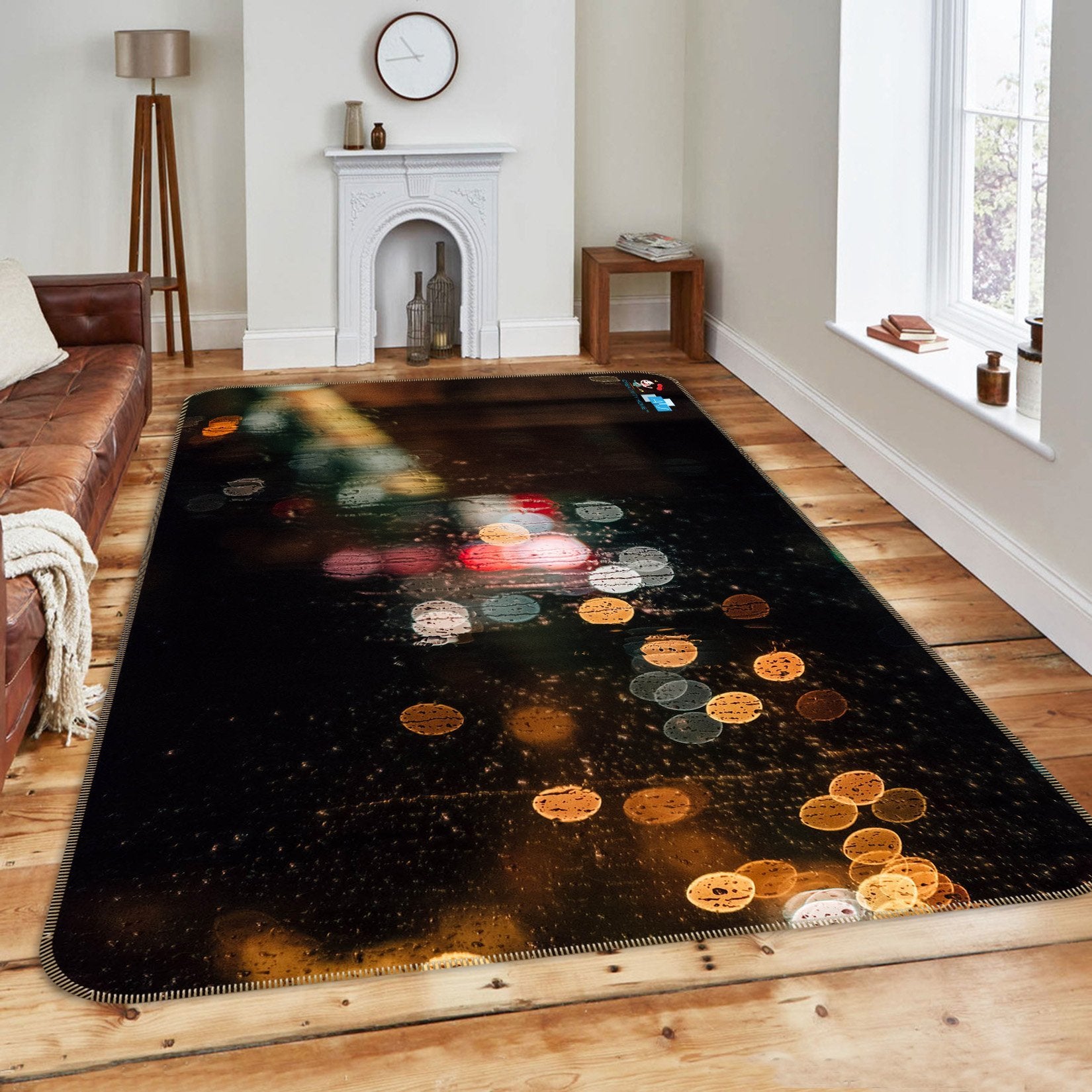 3D Rain Light 022 Non Slip Rug Mat Mat AJ Creativity Home