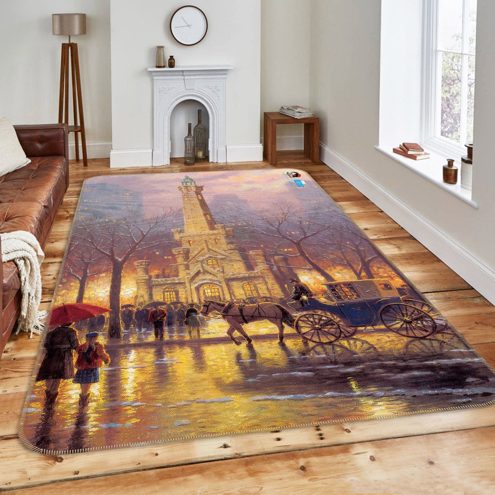 3D Castle Carriage 066 Non Slip Rug Mat Mat AJ Creativity Home