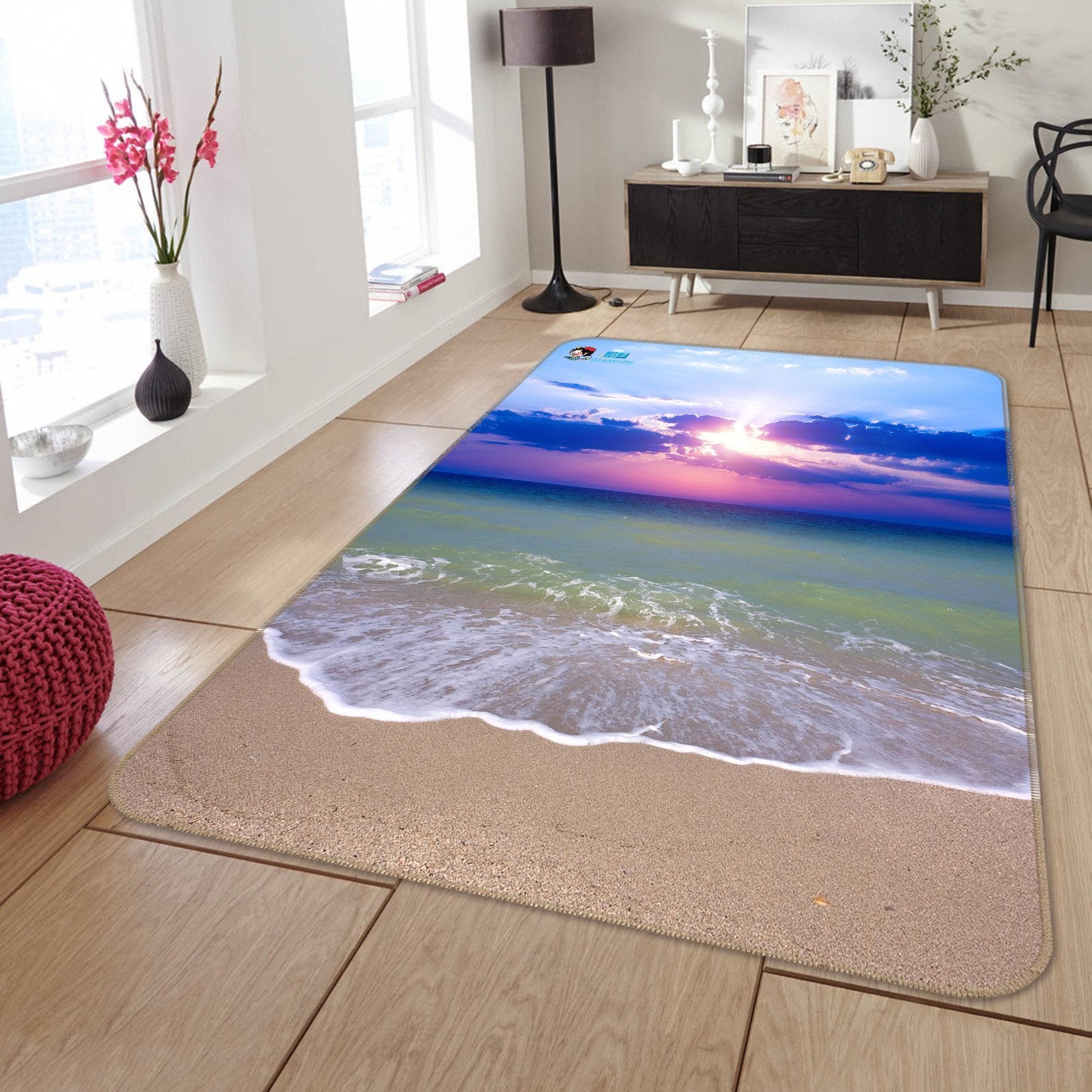 3D Sunset Seascape 166 Non Slip Rug Mat Mat AJ Creativity Home