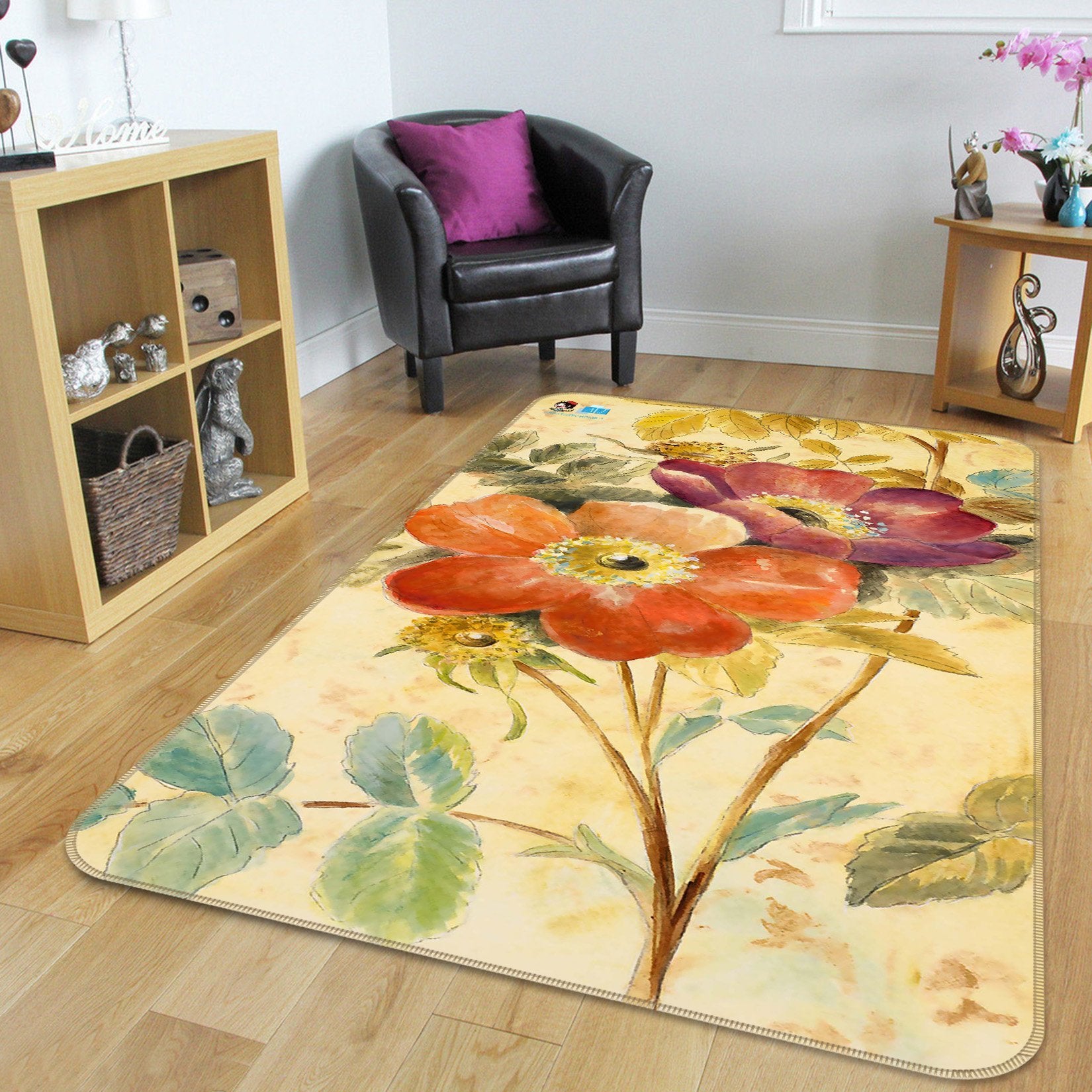 3D Oil Painting Flowers 153 Non Slip Rug Mat Mat AJ Creativity Home