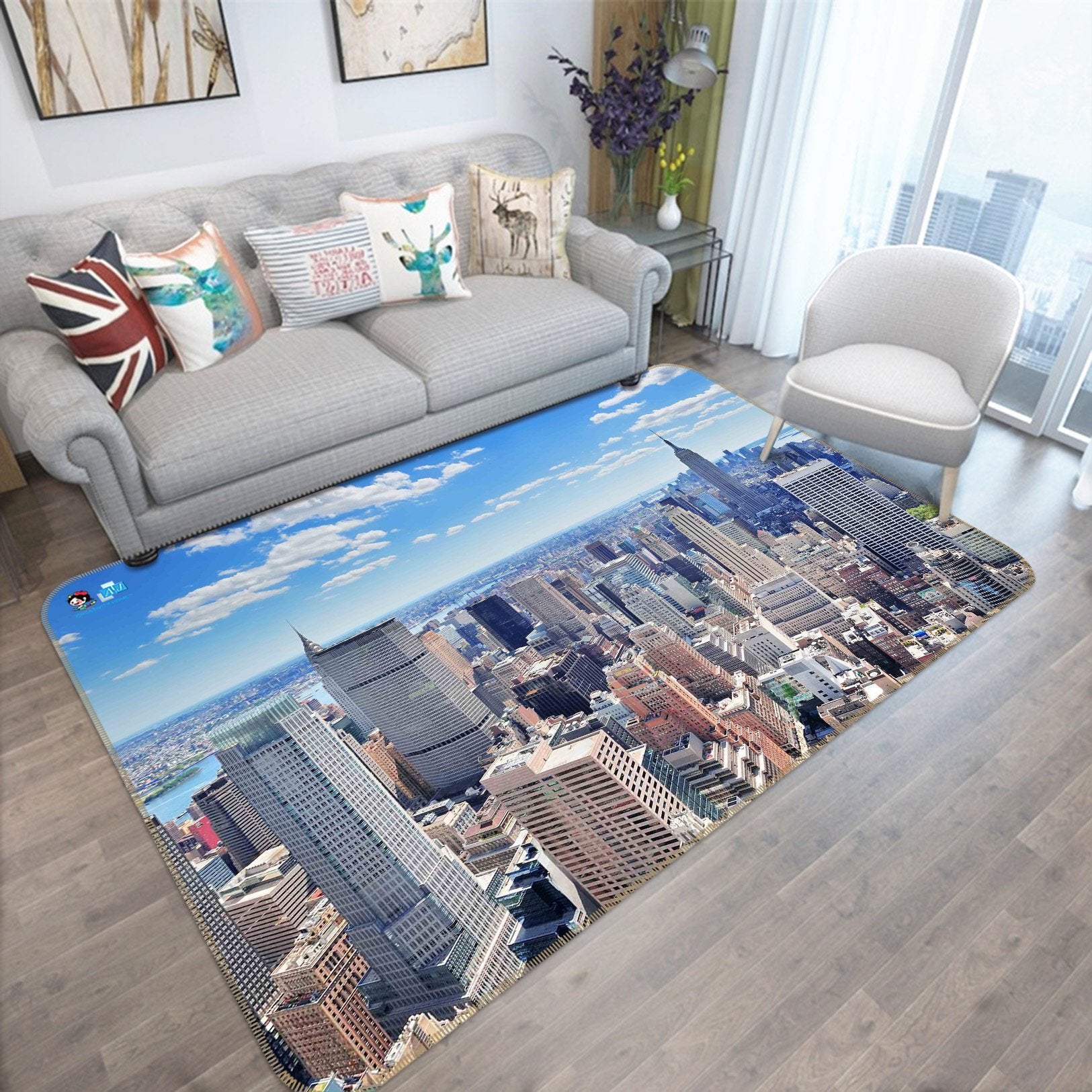 3D City Building 609 Non Slip Rug Mat Mat AJ Creativity Home