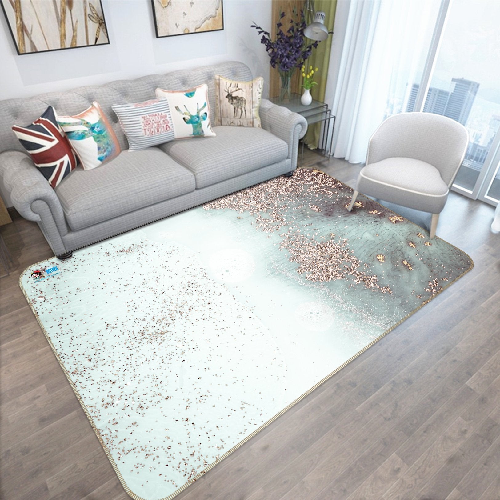 3D Small Lines 75 Non Slip Rug Mat Mat AJ Creativity Home